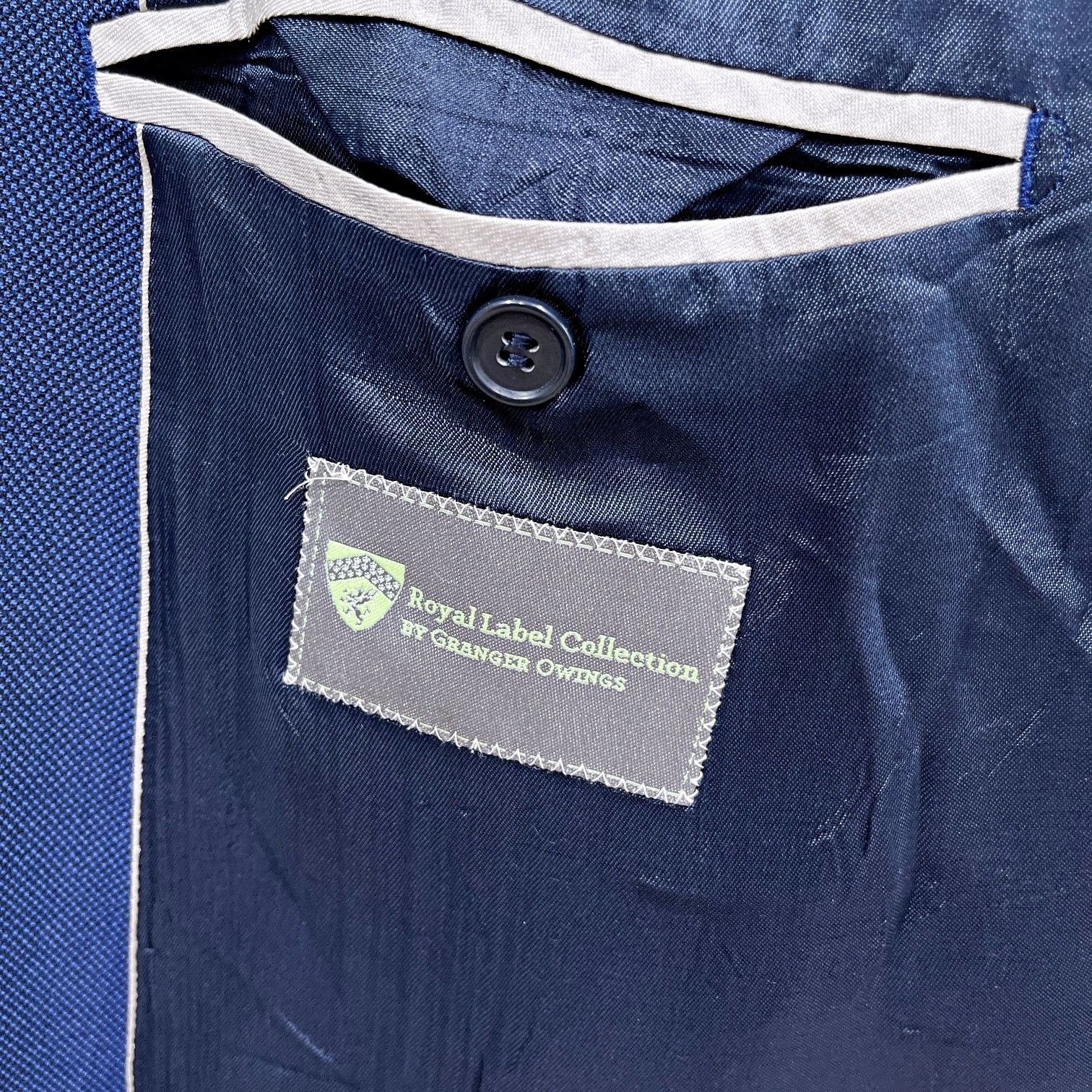 Other Hardy Minnis Savile Row Birdseye Sport Coat Blue 59R Size 54R - 9 Thumbnail
