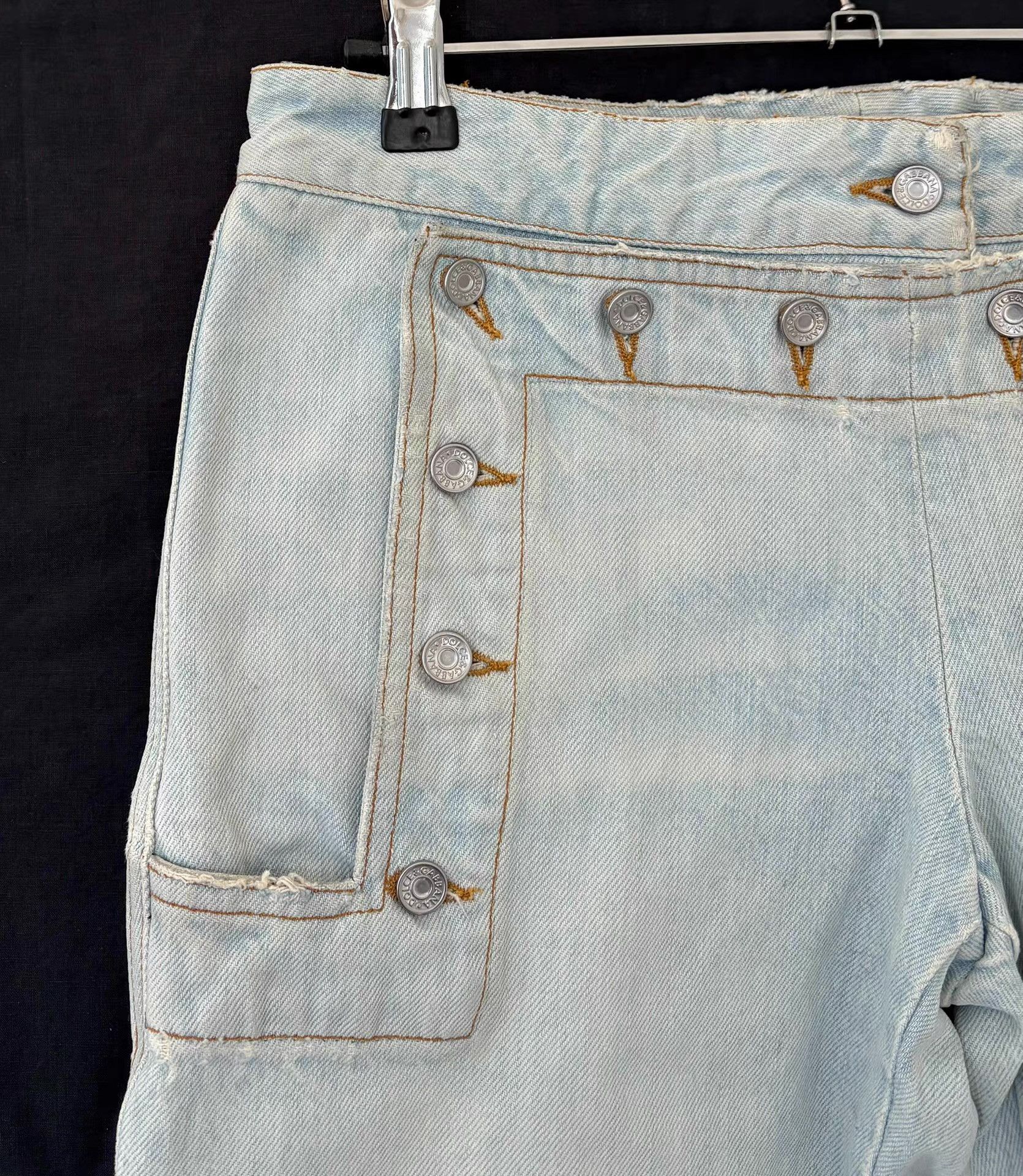 Dolce & Gabbana Dolce & Gabbana 2003SS Wide-Leg Jeans。Ｑ21 Size 38" / US 16 / IT 52 - 6 Thumbnail