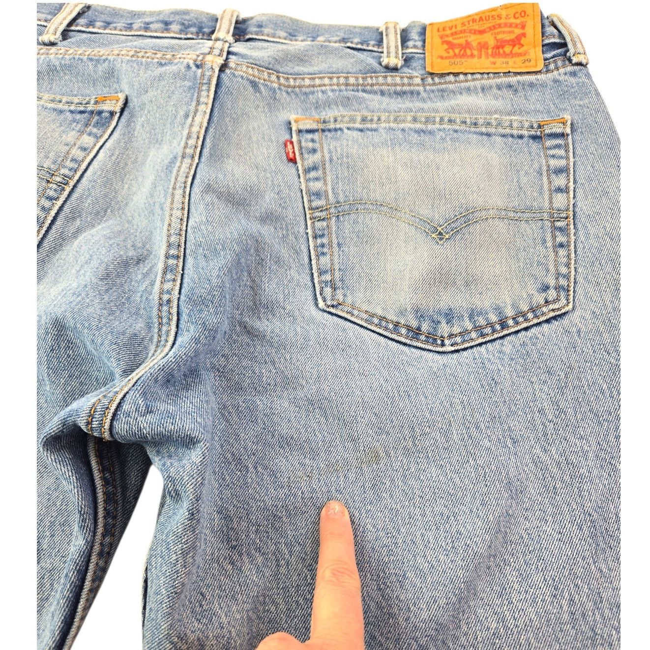Levi's Levi's | 505 Classic Straight Leg Jeans| Size 38x29 Size US 38 / EU 54 - 7 Thumbnail