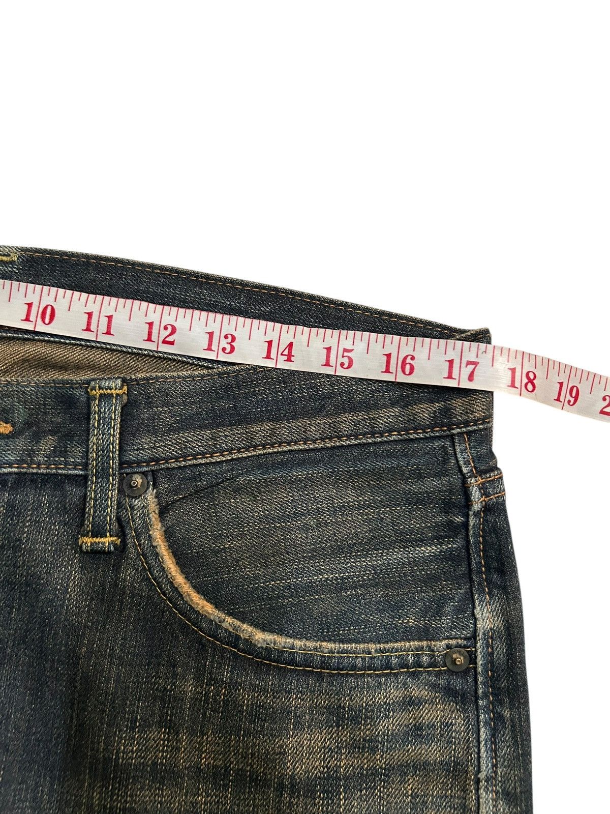Japanese Brand × Kapital × Vintage Edwin Selvedge Rusty Vintage Japanese Denim Jeans Size US 35 - 13 Thumbnail