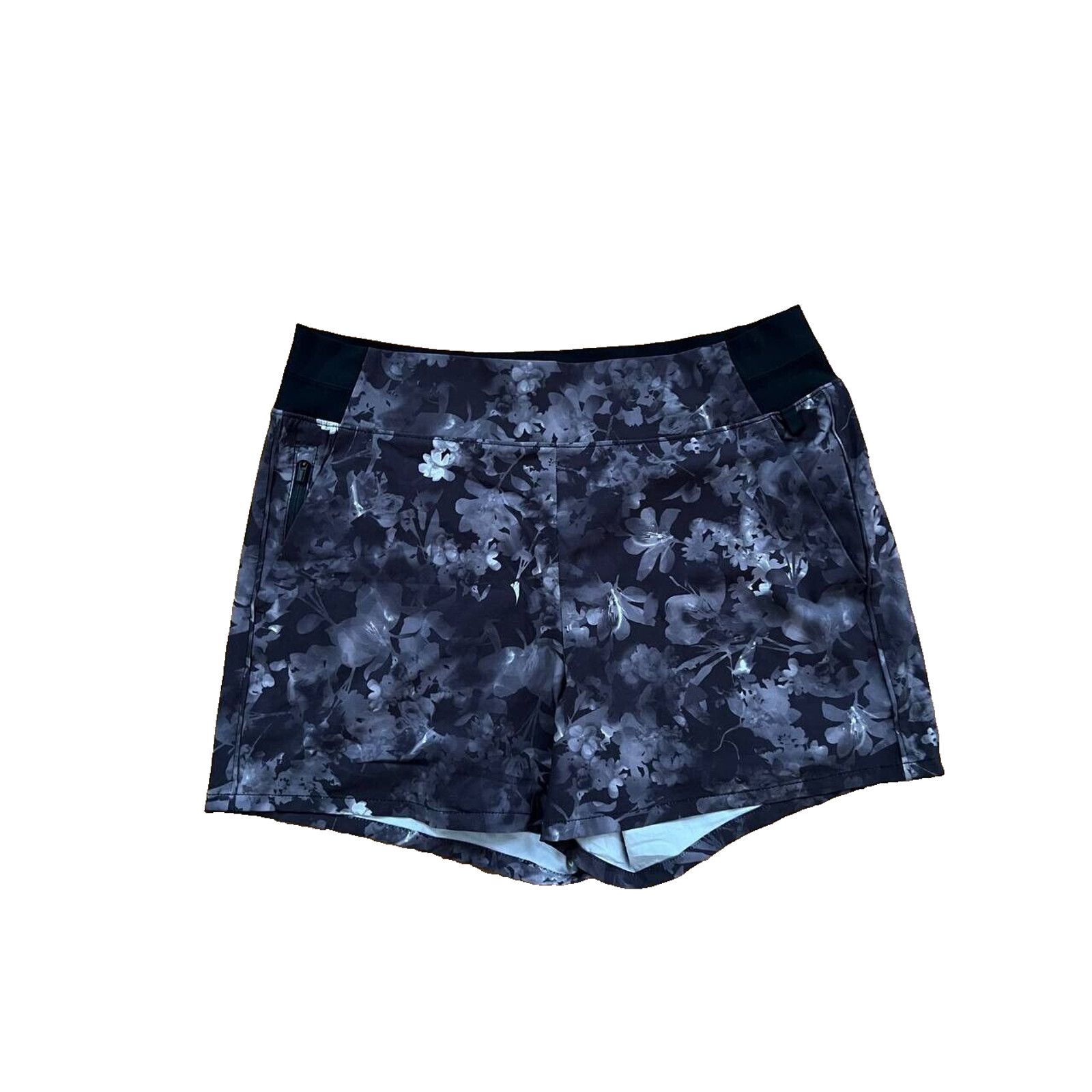 Athleta Athleta Brooklyn Floral Black Printed Shorts 12 A000570 Size 34" / US 12 / IT 48 - 4 Thumbnail