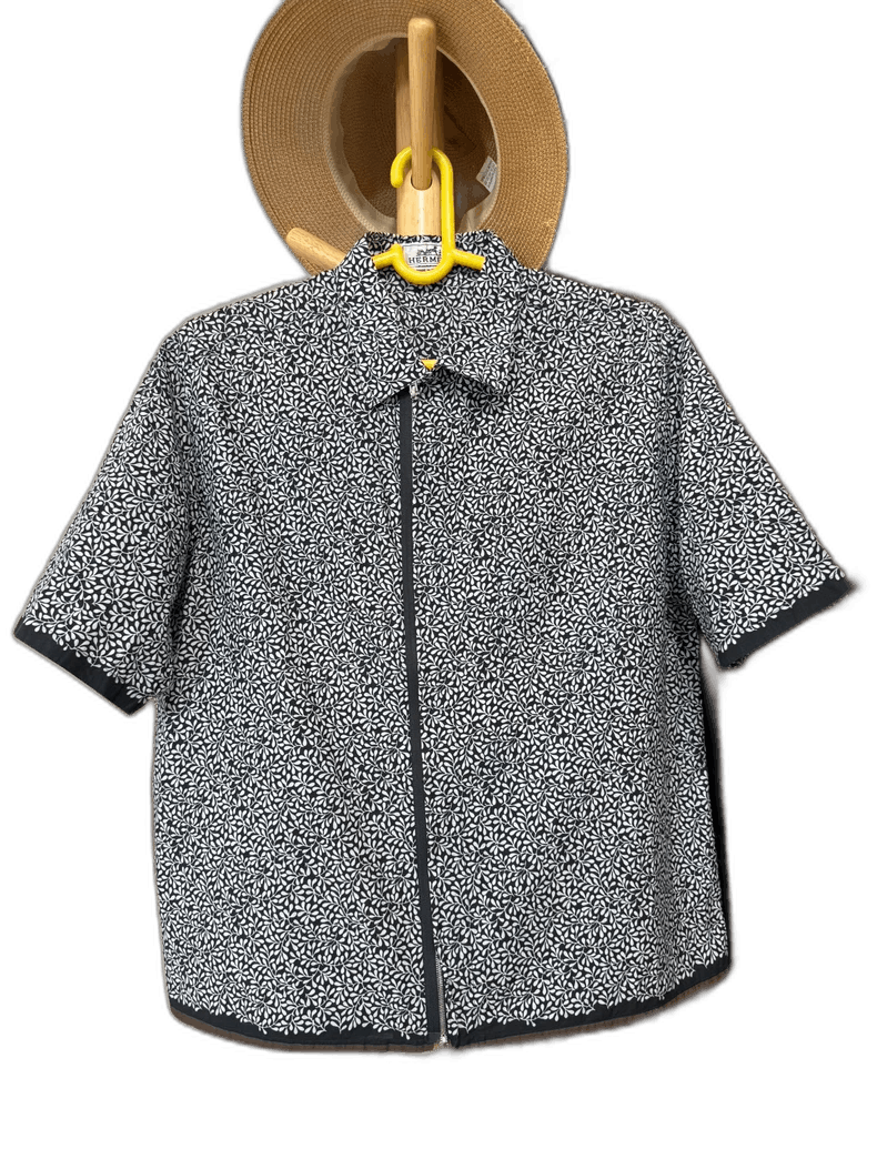 Hermes Hermes Classic Pattern Short Sleeve Shirt Size US L / EU 52-54 / 3 - 1 Thumbnail