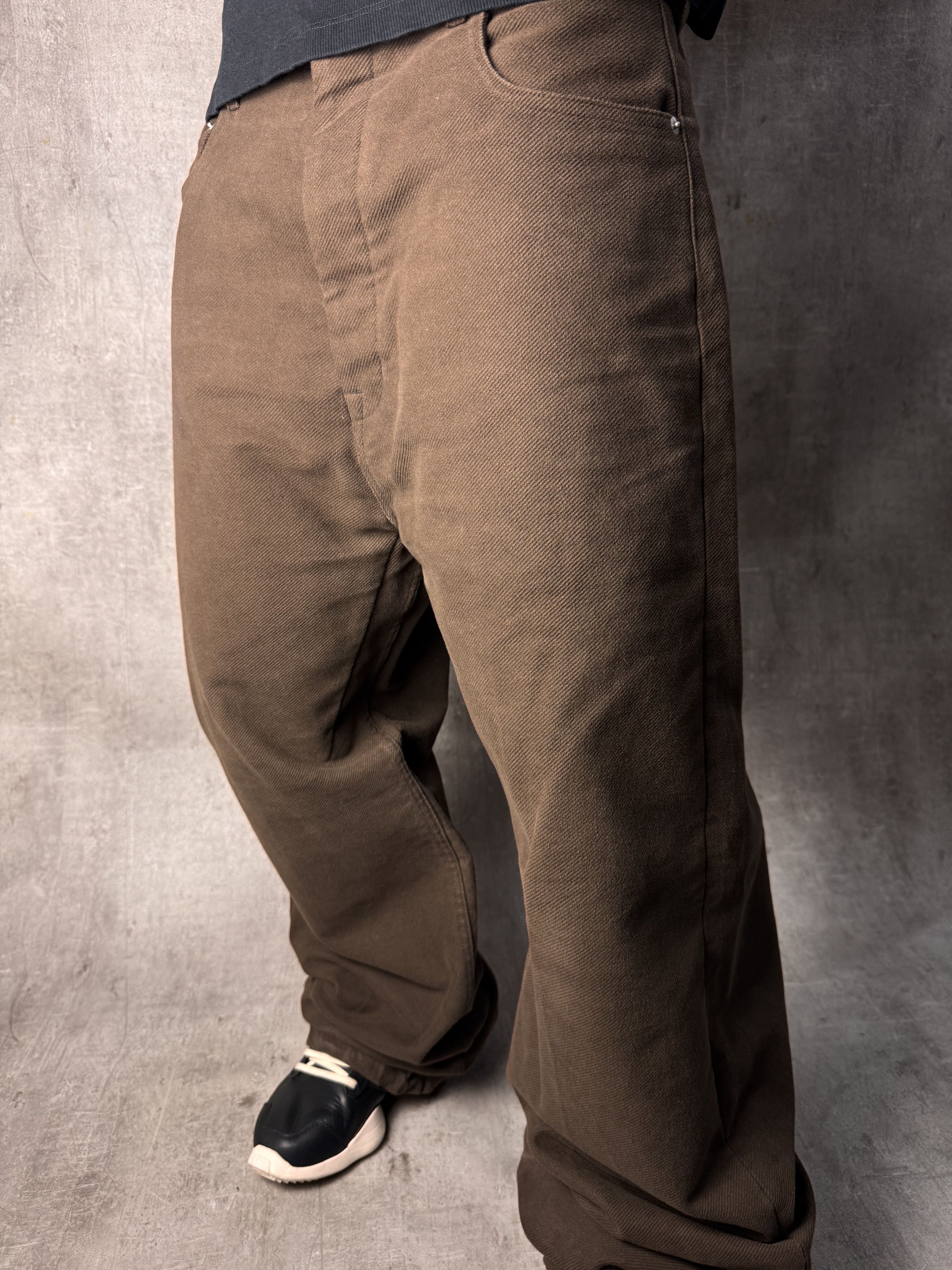 Rick Owens RICK OWENS FW23 Luxor Geth Jeans in Brown Denim Size 34 Size US 34 / EU 50 - 6 Thumbnail