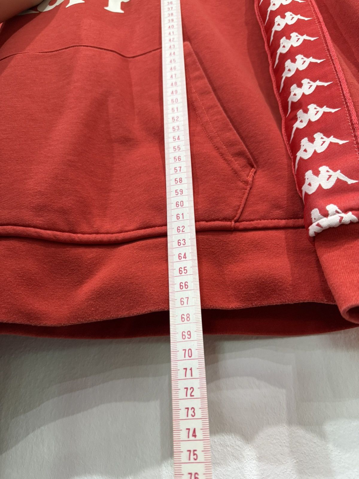 Kappa Kappa Red Hoodie Logo Taped Sleeves – M Size US M / EU 48-50 / 2 - 5 Thumbnail