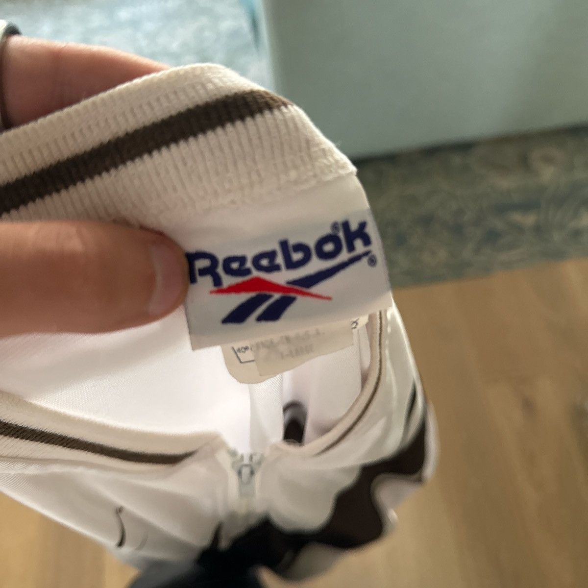 Reebok × Vintage White And Brown Reebok Tennis Shirt Size US XL / EU 56 / 4 - 2 Thumbnail