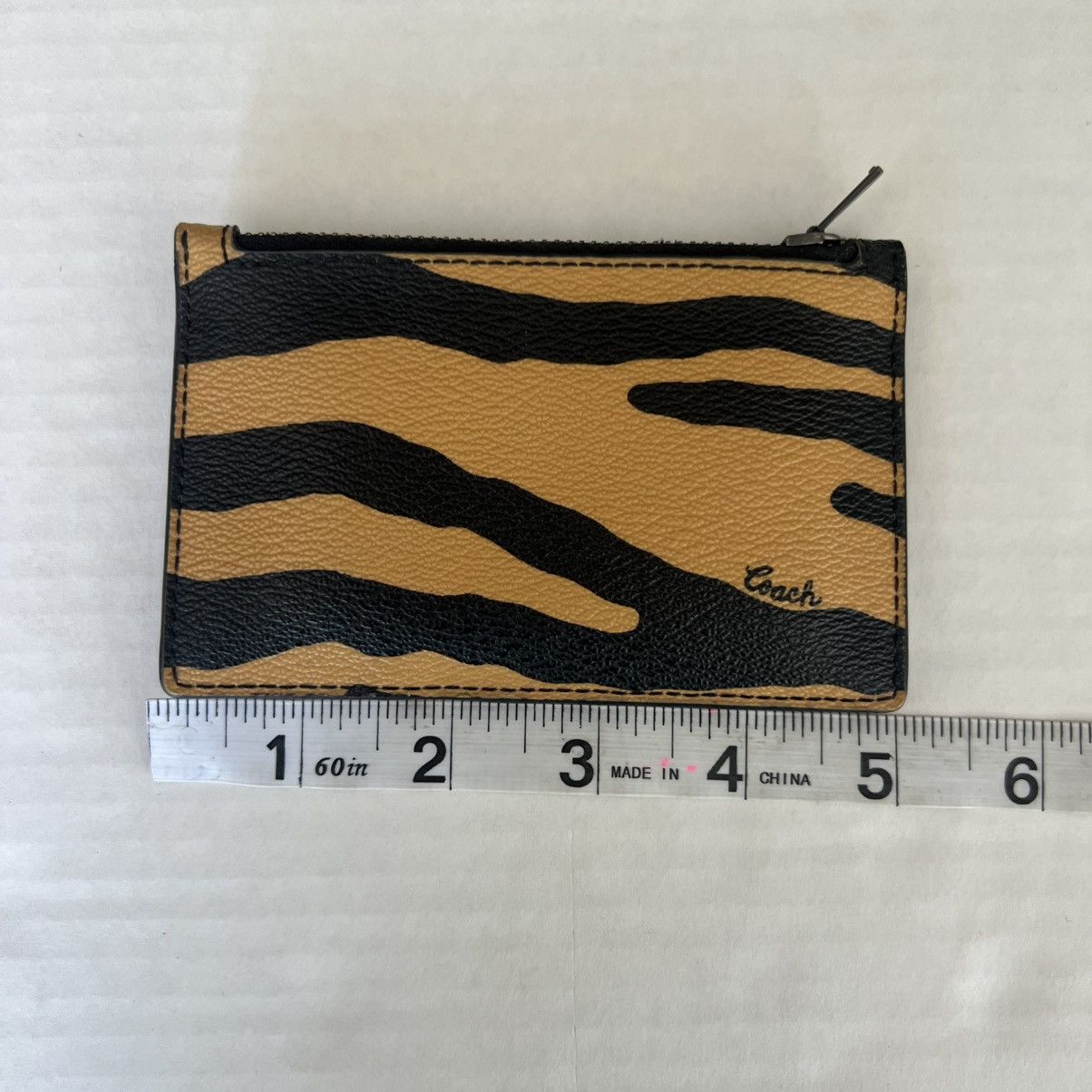 Coach Coach card holder wallet Honey/Black/Red Printed Size ONE SIZE - 4 Thumbnail