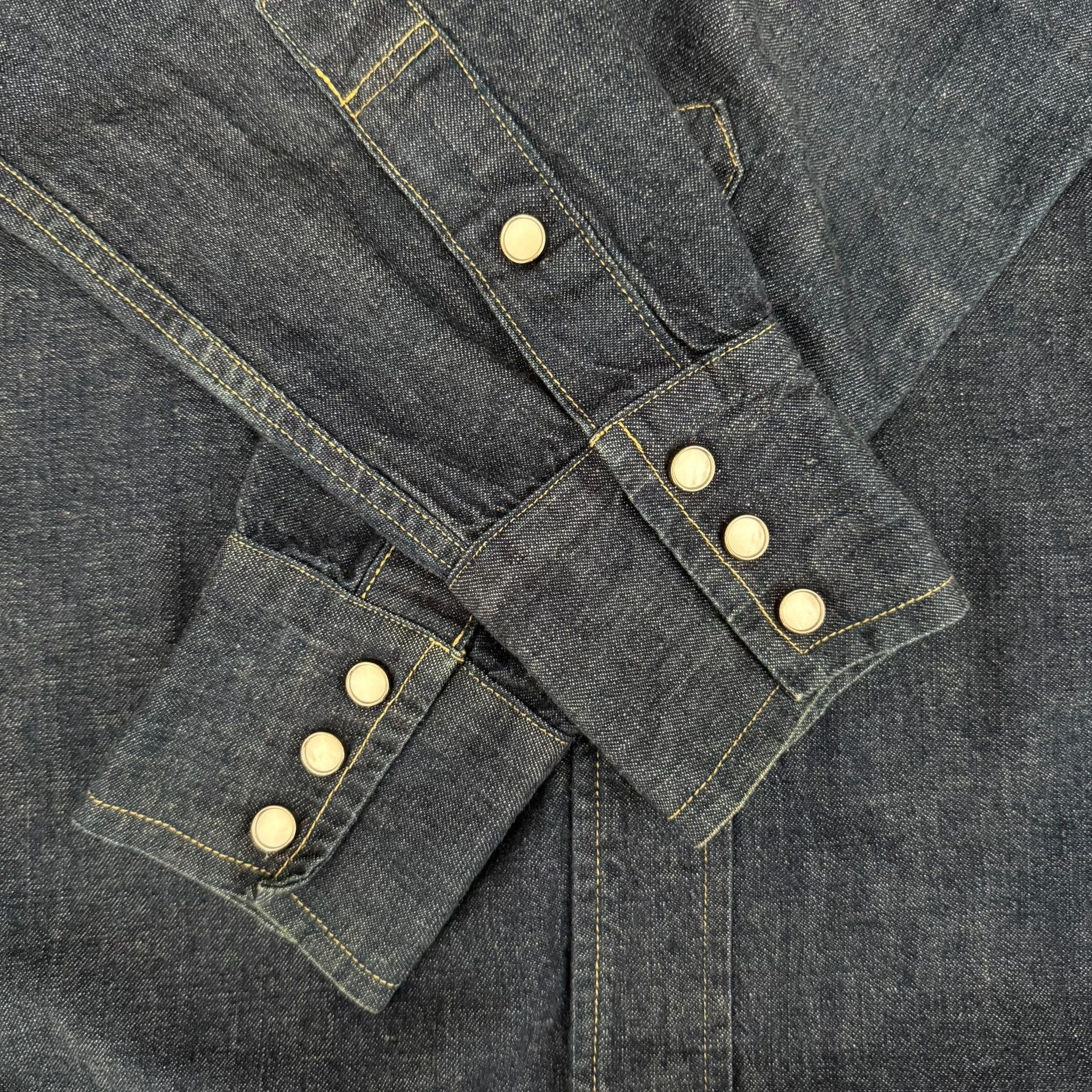Levi's Vintage Clothing Levi's LVC Western Raw Denim Shirt Size US L / EU 52-54 / 3 - 6 Thumbnail