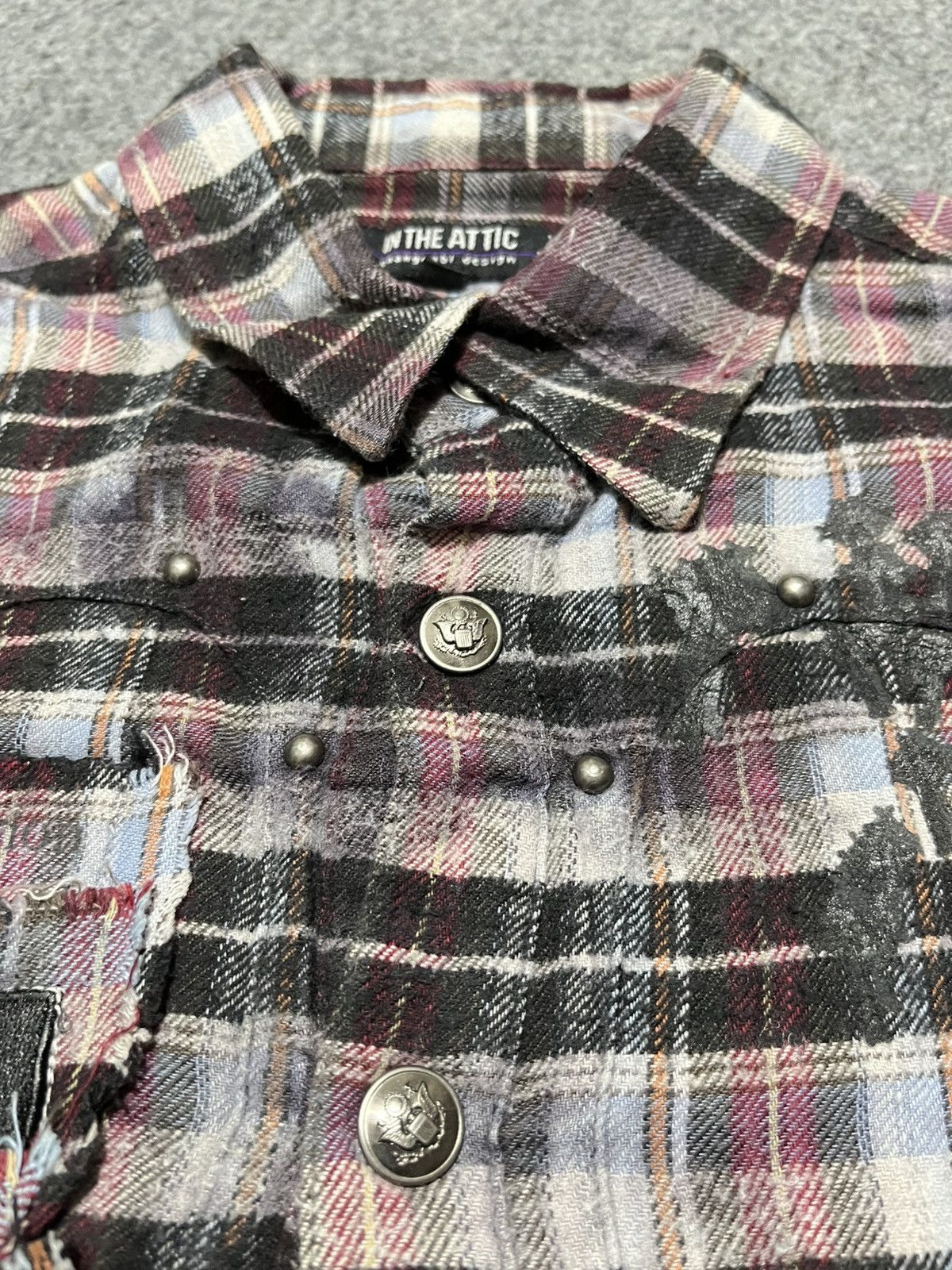 In The Attic ❌SOLDOUT❌❌In The Attic Embroidered Flanel Shirt Size US M / EU 48-50 / 2 - 14 Thumbnail