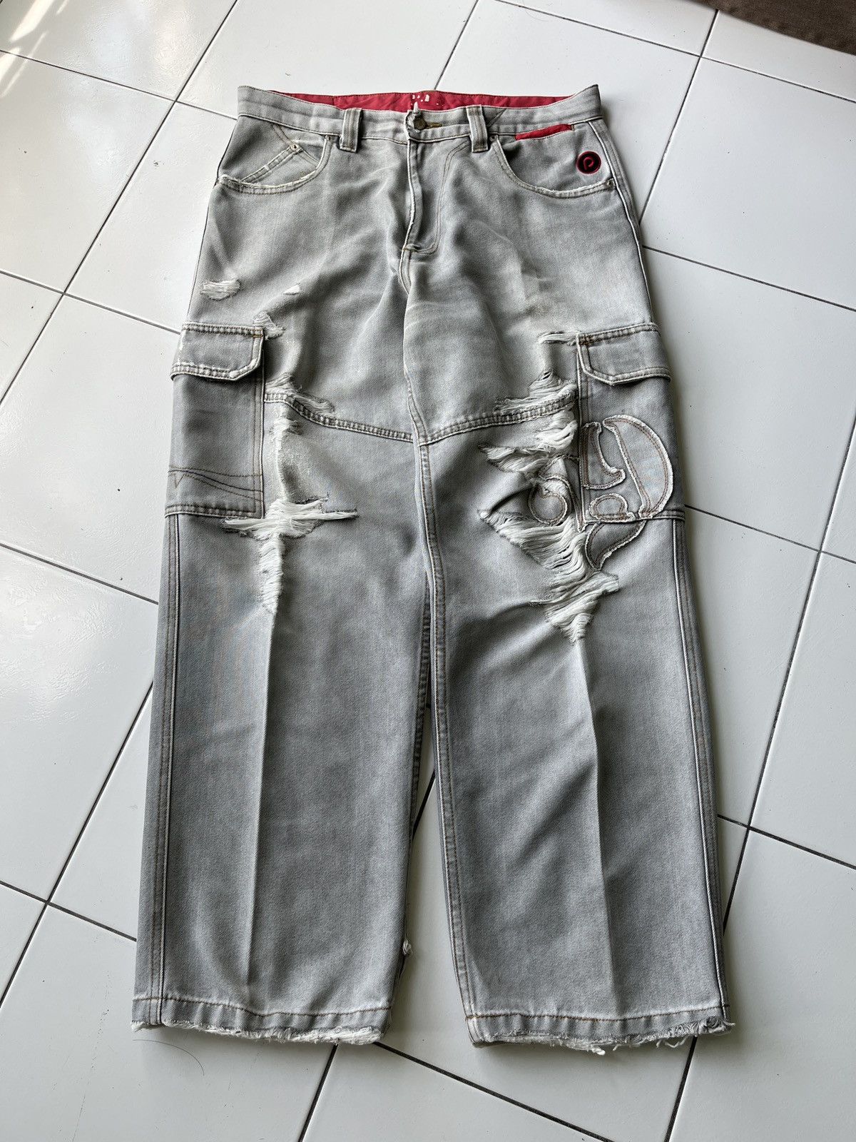 Vintage PJS Cargo Pants Baggy Size US 35 - 3 Thumbnail