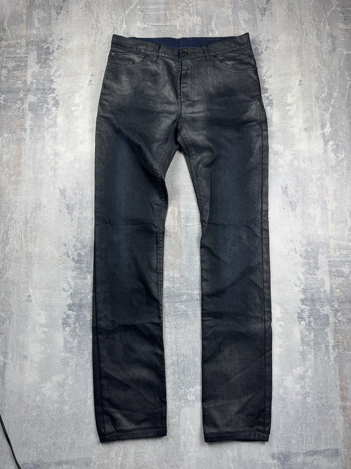 Saint Laurent Coated Jeans | Grailed