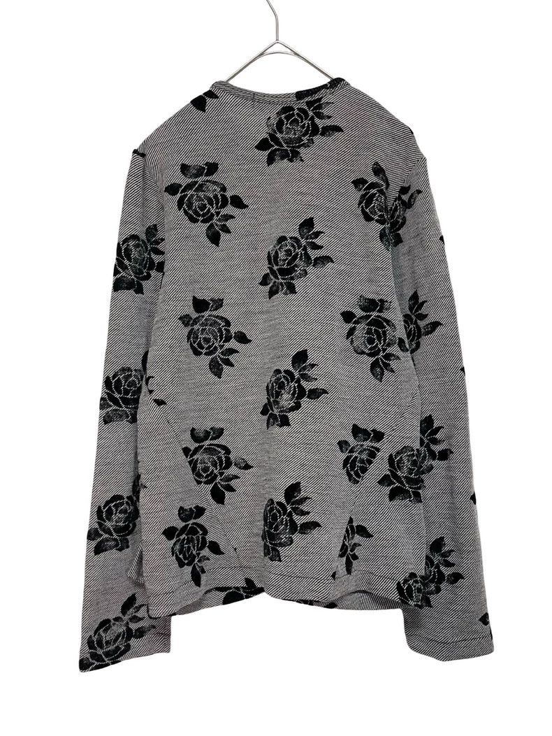 Comme des Garcons Comme Des Garcons Rose Flock Print Bow Pocket Cardigan Jac Size M / US 6-8 / IT 42-44 - 4 Thumbnail