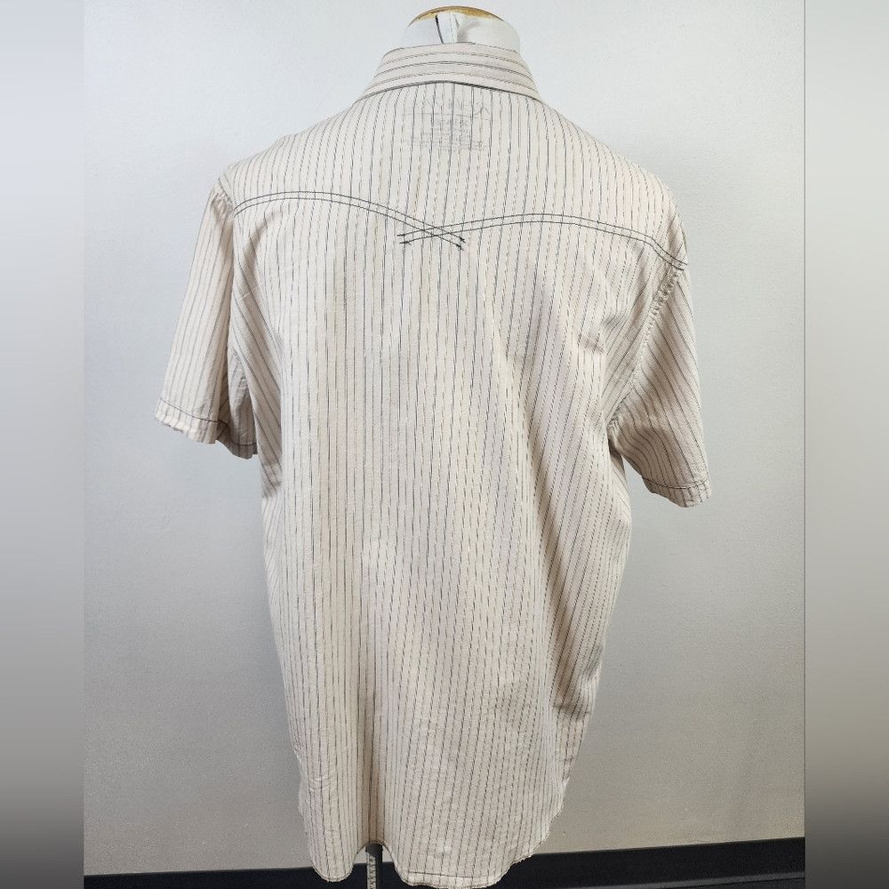 Other Rewire Beige Striped Shirt Short Sleeve Retro XL Size US XL / EU 56 / 4 - 3 Thumbnail