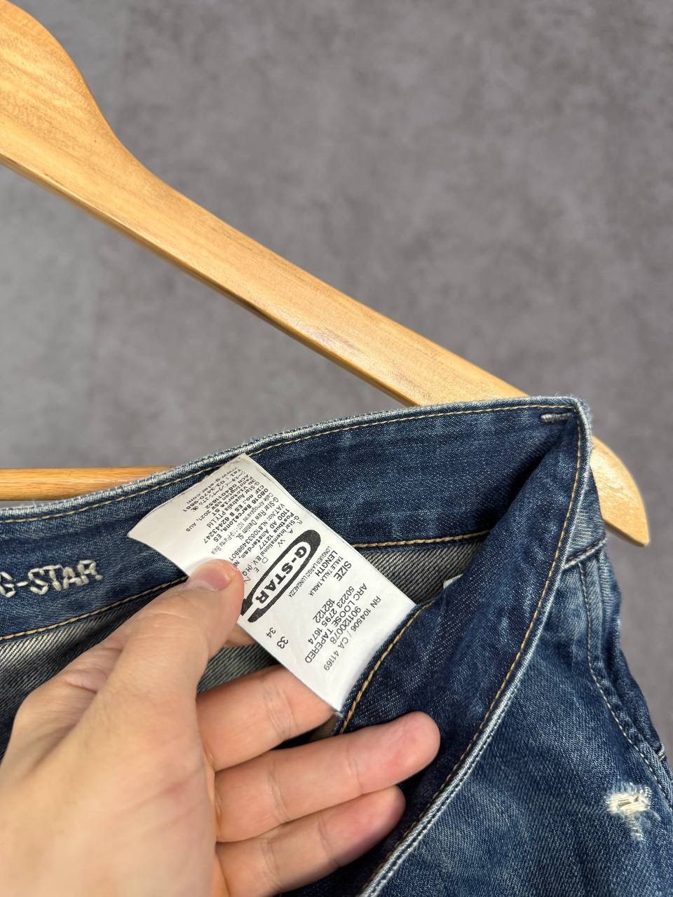 G-Star G Star Raw designer distressed denim asymmetric jeans Size US 33 - 6 Thumbnail