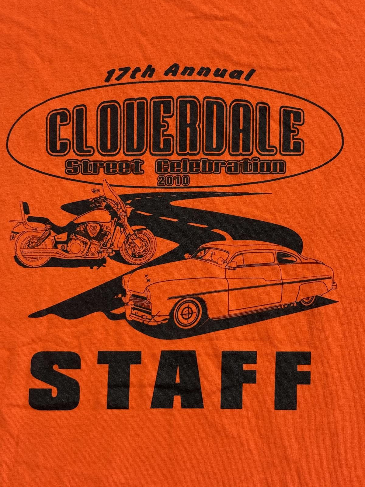 Gildan Cloverdale Car Motorcycle Show T-shirt Event Staff 2010 - L Size US L / EU 52-54 / 3 - 1 Thumbnail