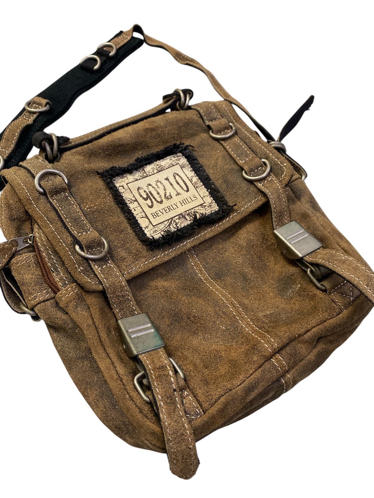 Genuine Leather × If Six Was Nine Rare Vintage Beverly Hills Leather Sling Bag Size ONE SIZE - 3 Thumbnail