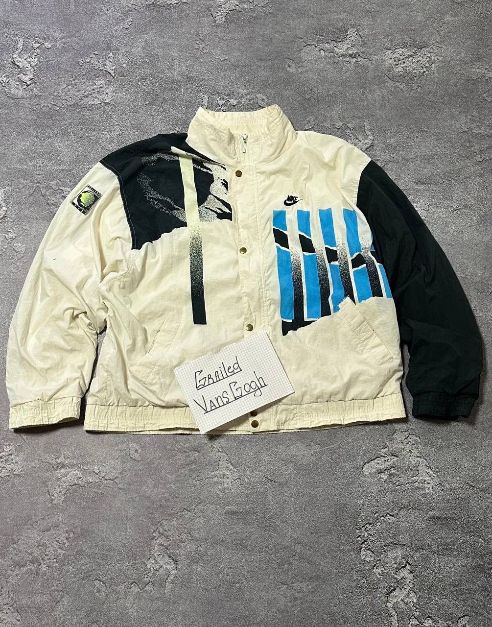 Nike Vintage Nike Challenge Court Track Jacket 90s Andre Aggasi Size US XL / EU 56 / 4 - 1 Thumbnail