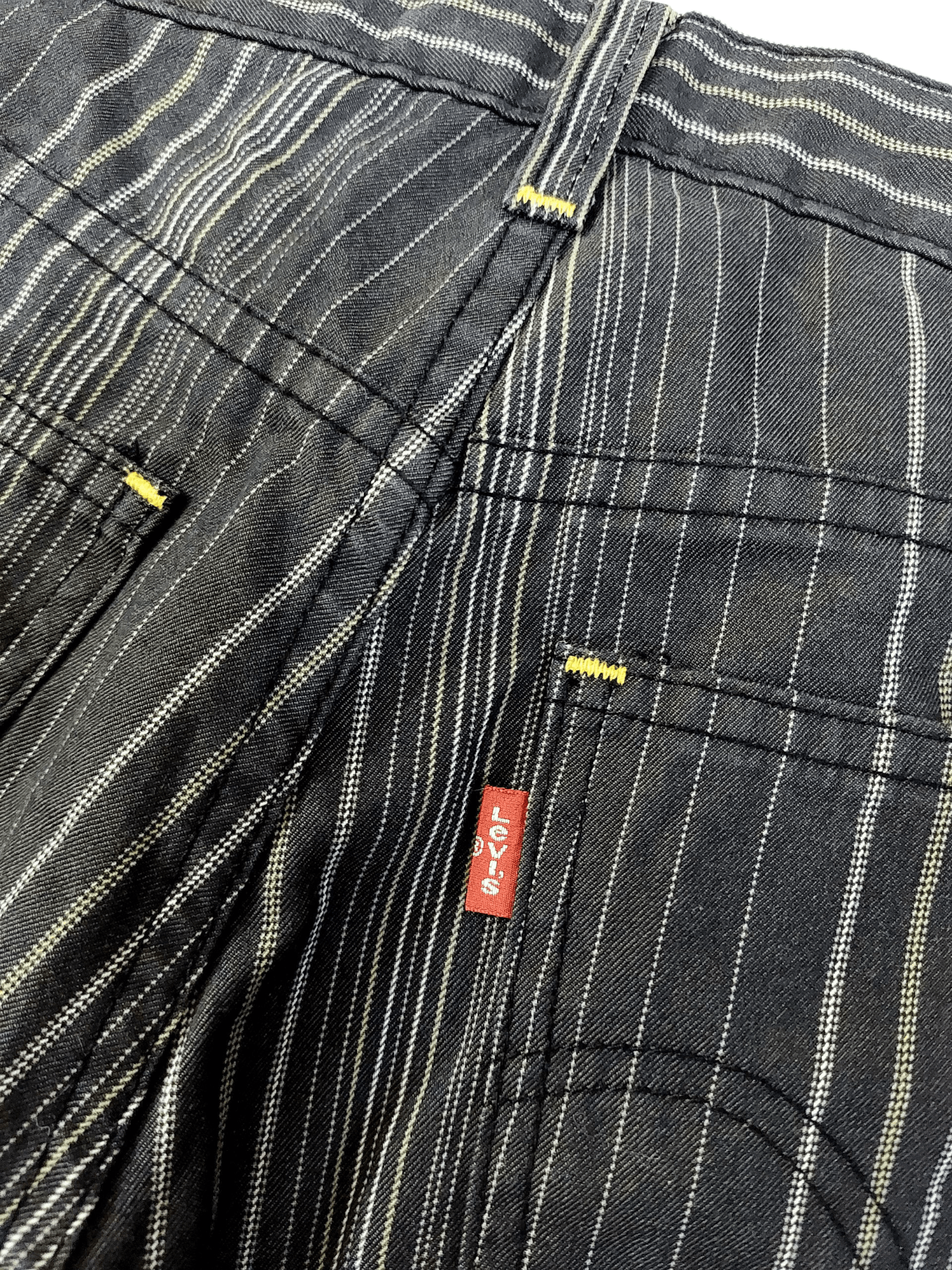Levi's Levi's Premium Red Tag Line Stripes Sashiko Style Pants Size US 29 - 10 Thumbnail
