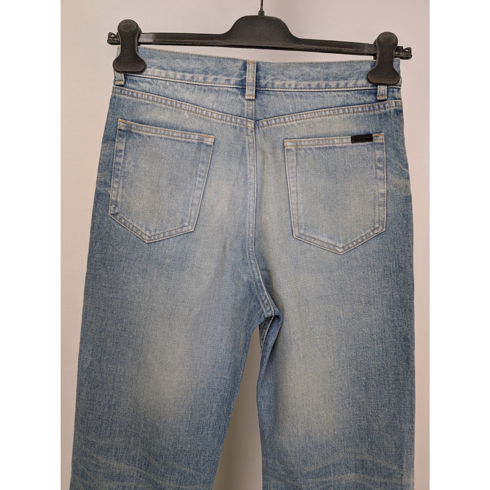 Saint Laurent Paris o1rshd1 70's Pants OGKD77 Jean in Medium Blue Size US 29 - 12 Thumbnail