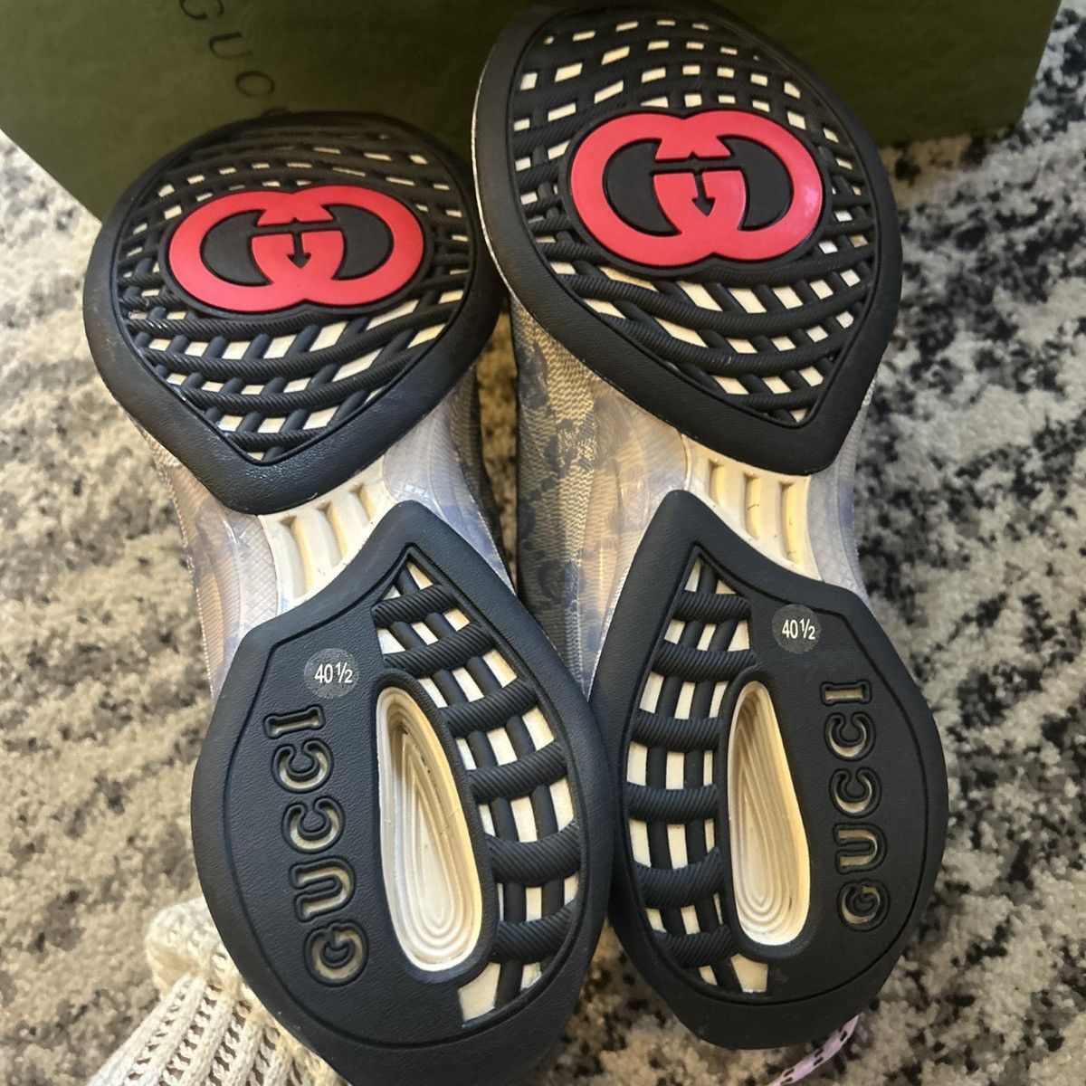 Gucci Gucci Monogram Run Ultralight Plume GG Cubic Sneaker Size US 10.5 / IT 40.5 - 3 Thumbnail