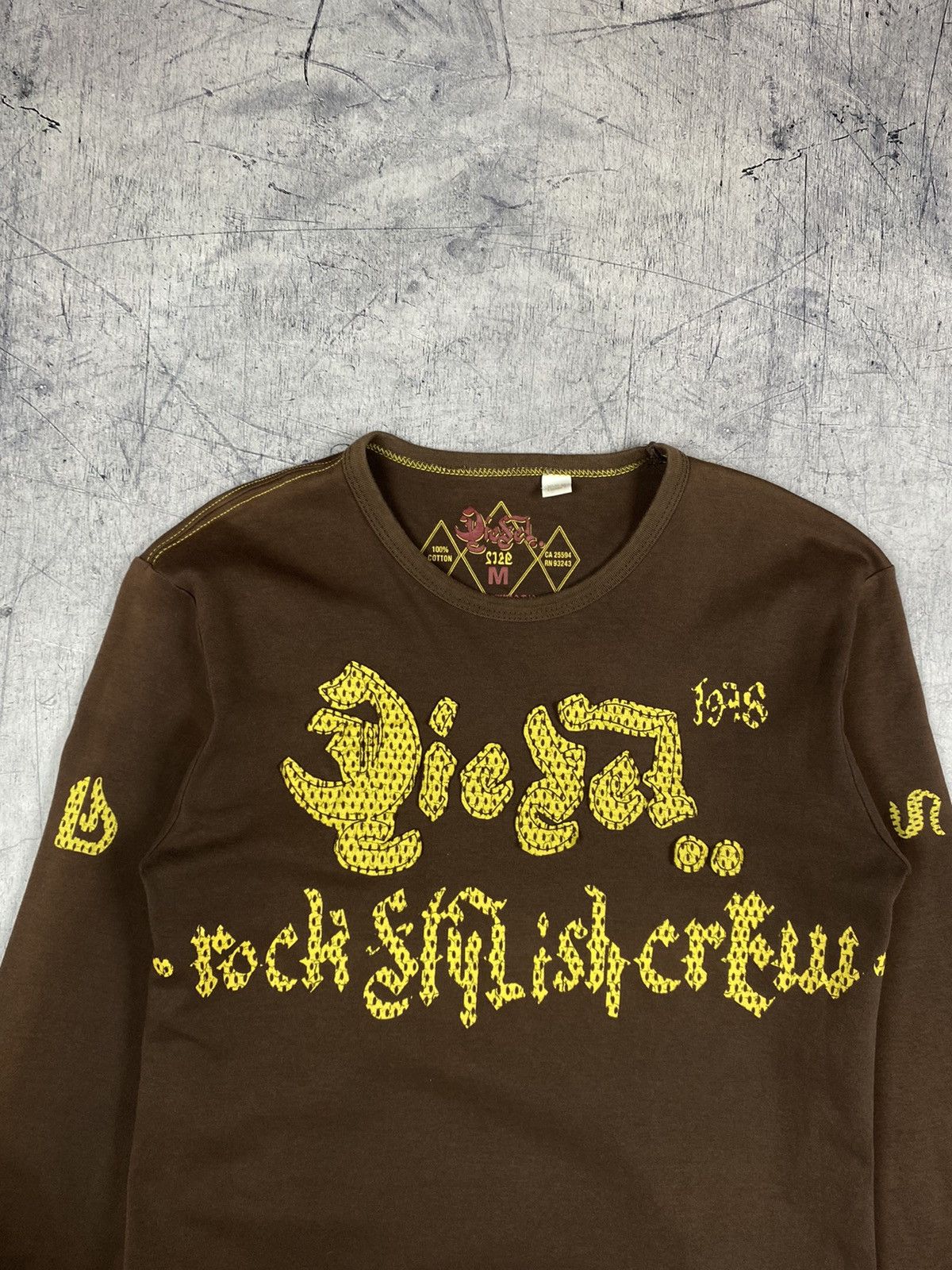 Designer × Diesel × Vintage Vintage Diesel Big Logo Avant-garde y2k Long Sleeve Shirt Size US M / EU 48-50 / 2 - 5 Thumbnail