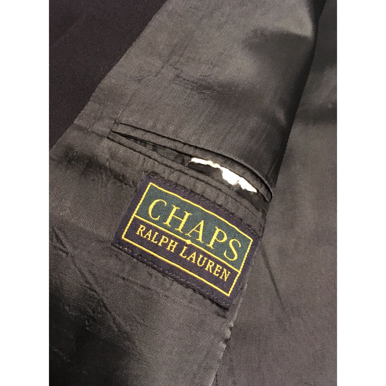 Chaps Chaps Ralph Lauren Navy Blue Blazer Long 44 Gold Buttons Mens Women? Size 44R - 2 Thumbnail