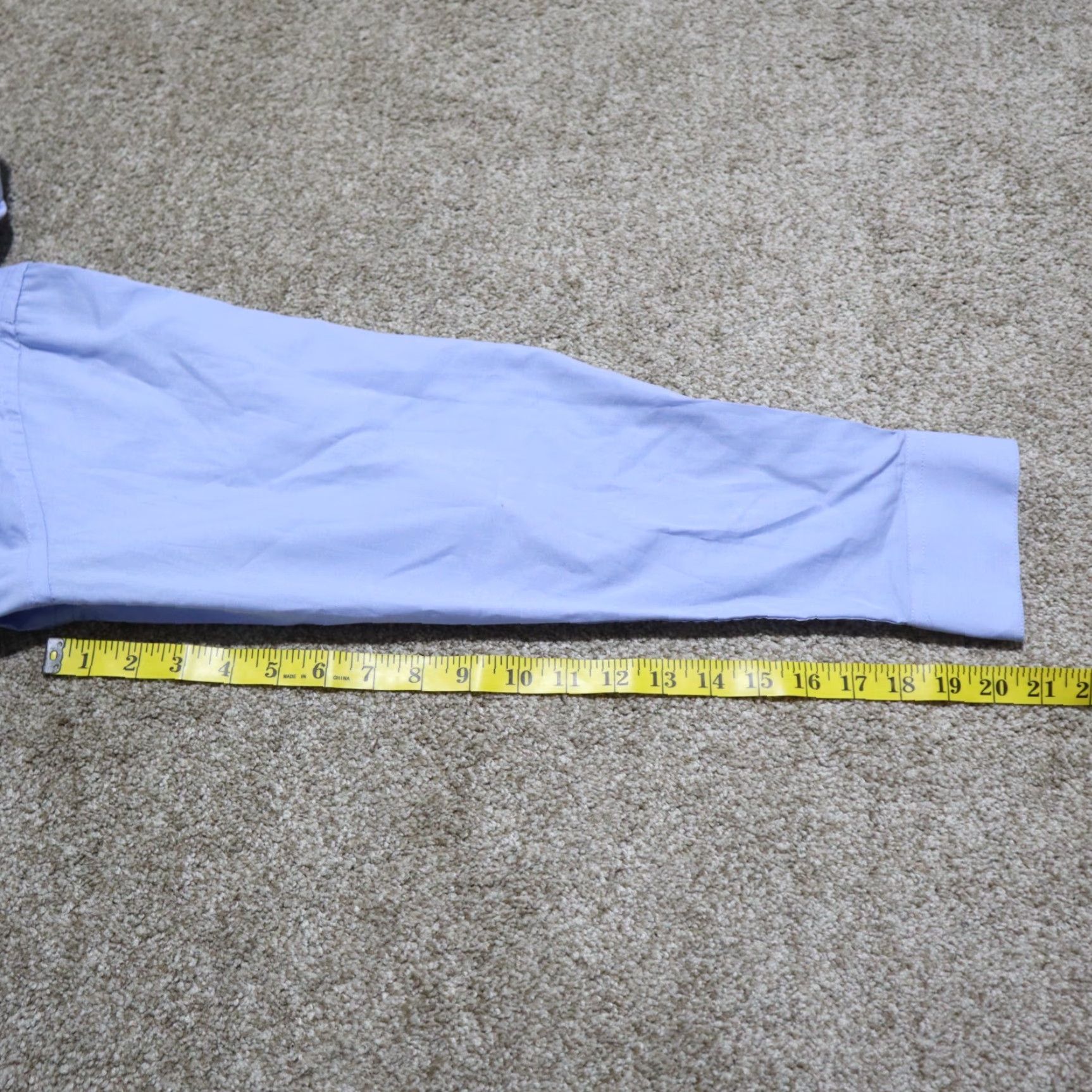 Versace Versa Dress Shirt Blue Long Sleeve Button Up Easy Care Men's XL 17 34/35 Shirt Dress Shirt Blue XL Mens Easy Care 17 34/35 Size 34R - 6 Thumbnail