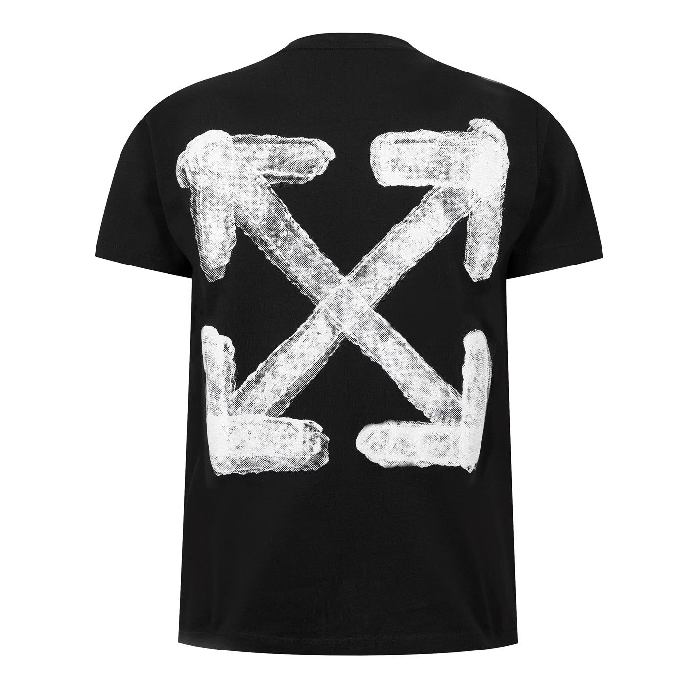 Off-White o1g2r1mq0226 Spray Arrow Logo T-Shirt In Black Size US XS / EU 42 / 0 - 2 Thumbnail
