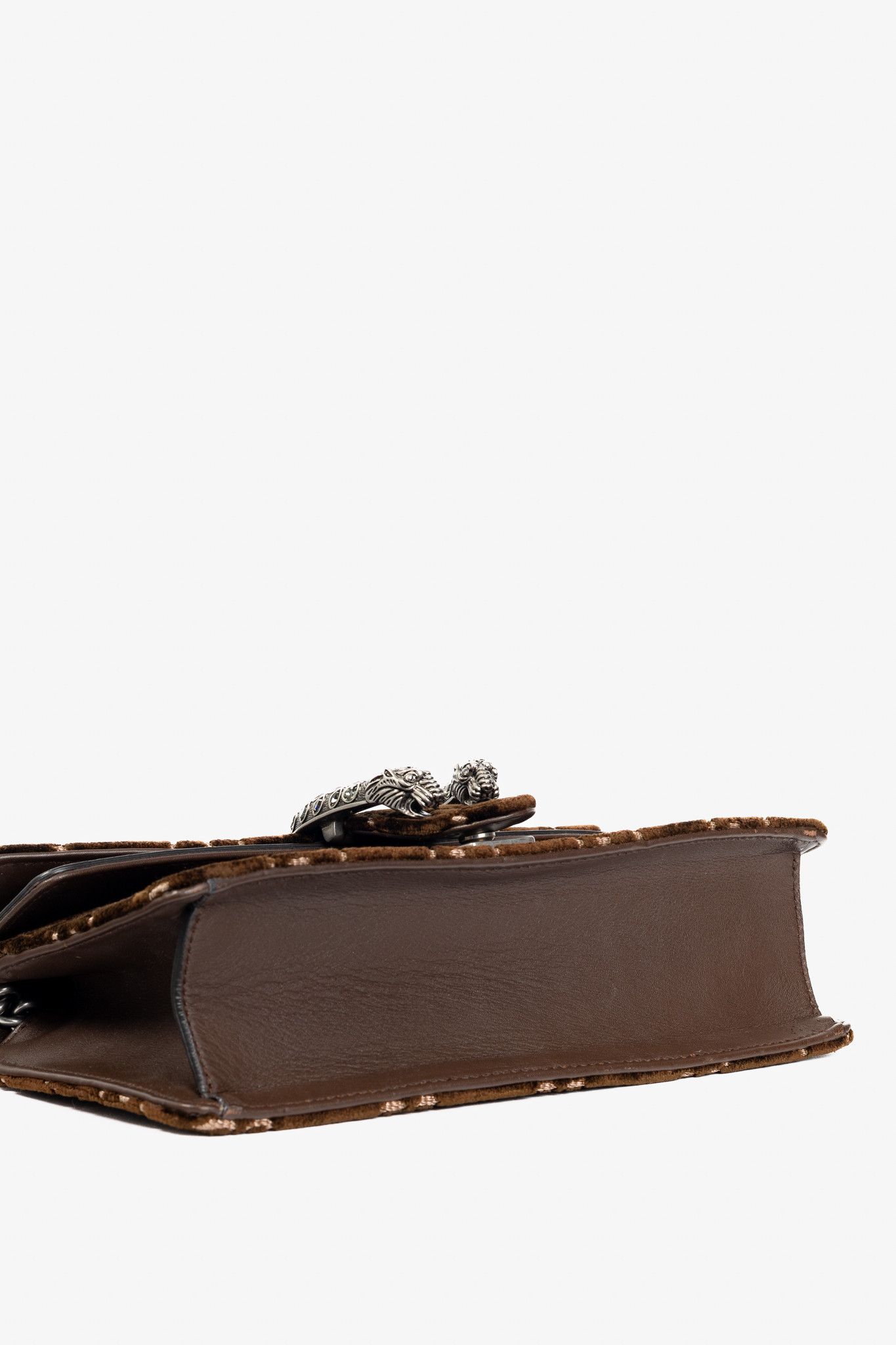 Gucci Gucci Dionysus Brown Velvet GG Monogram Medium Shoulder Bag Size ONE SIZE - 5 Thumbnail