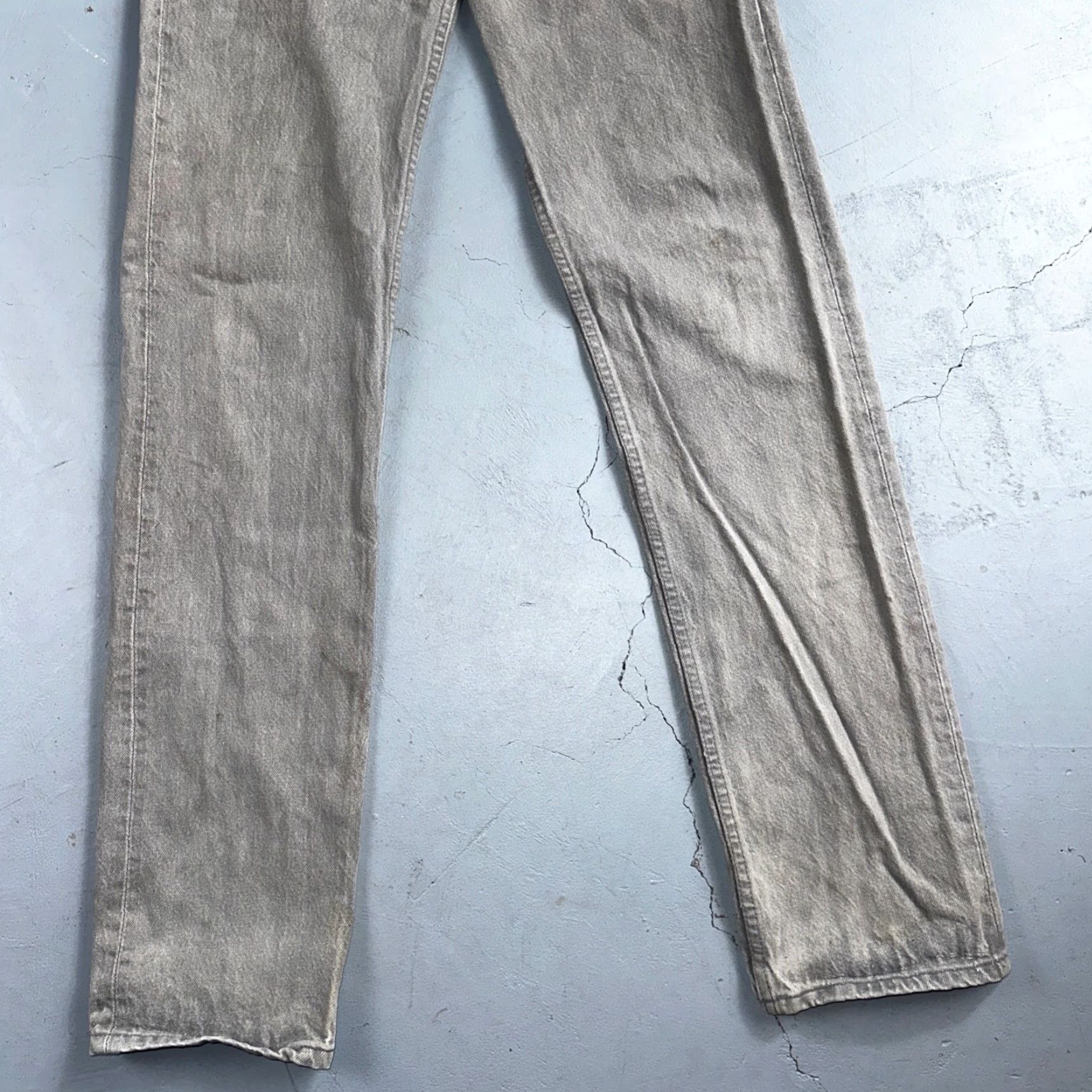 Levi's Levis 501 Vintage 90s USA Gray Straight Leg Jeans 28x34 Regular Mens 501 Series Denim Cotton Medium Wash Size US 28 / EU 44 - 3 Thumbnail