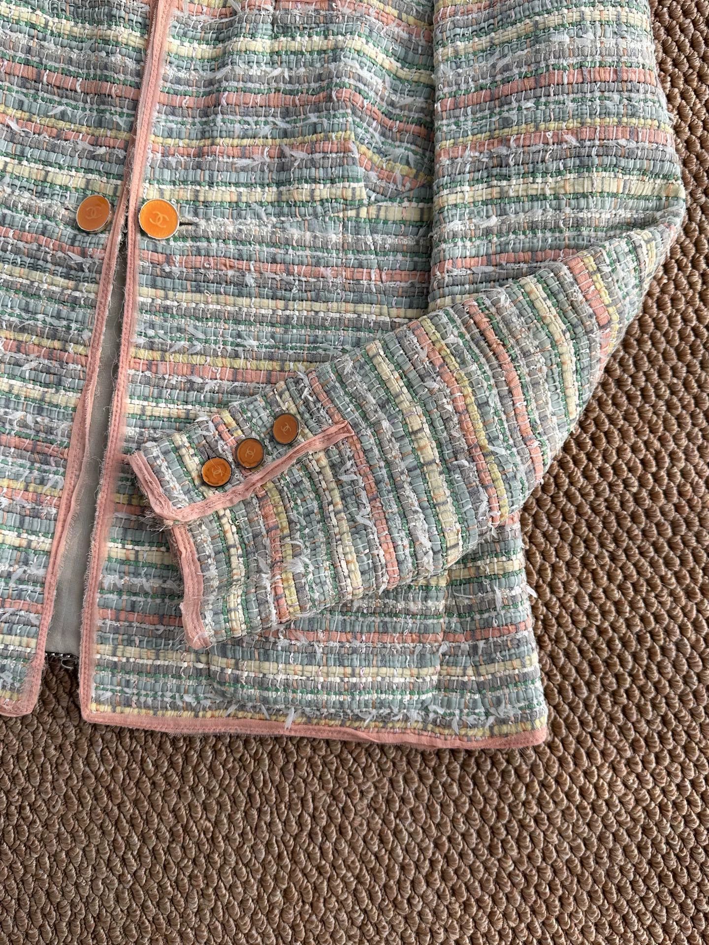Chanel CHANEL 05P woven silk Morandi color women's jacket Size M / US 6-8 / IT 42-44 - 3 Thumbnail