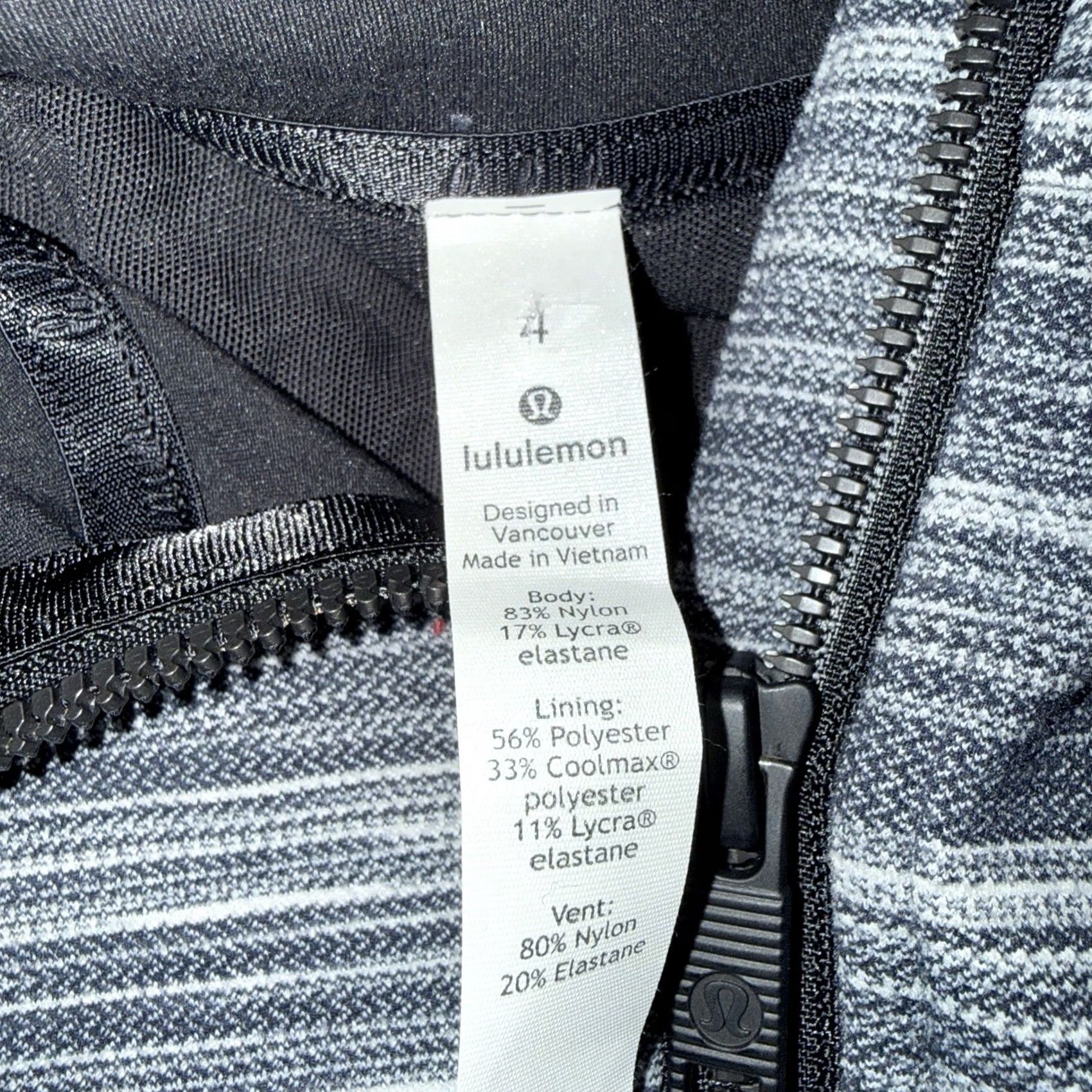Lululemon Lululemon Full Zip Gray Athletic Jacket Womens Size 4 Size S / US 4 / IT 40 - 4 Thumbnail
