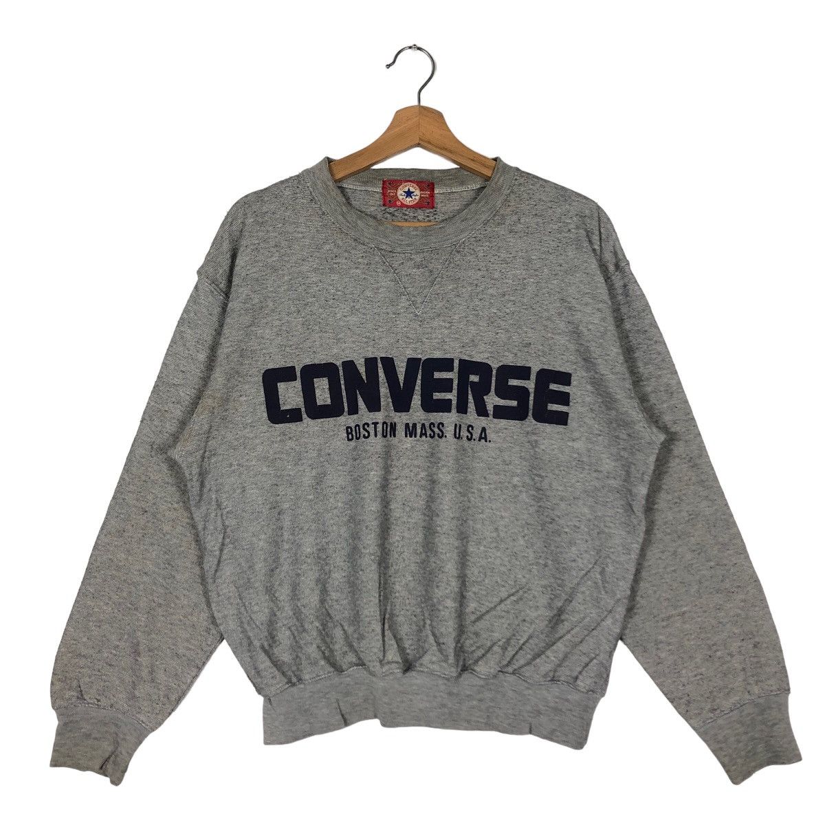 Japanese Brand 🔥90’s Vintage Sweatshirt Converse All Star Boston Mass Size US M / EU 48-50 / 2 - 2 Thumbnail
