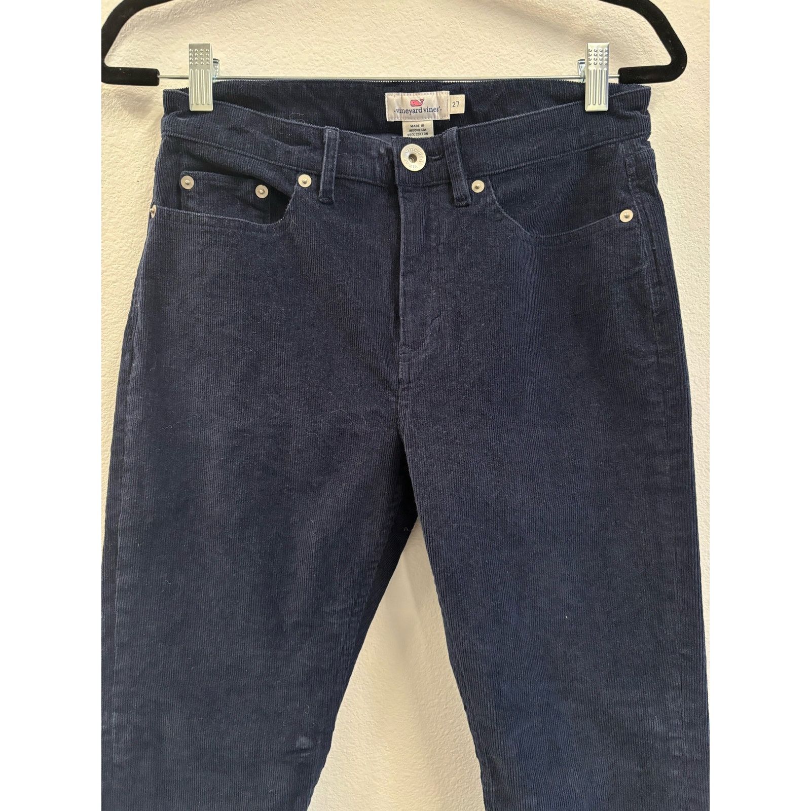 Vineyard Vines Vineyard Vines Navy Blue Corduroy Pants Size 27 Size 27" / US 4 / IT 40 - 3 Thumbnail