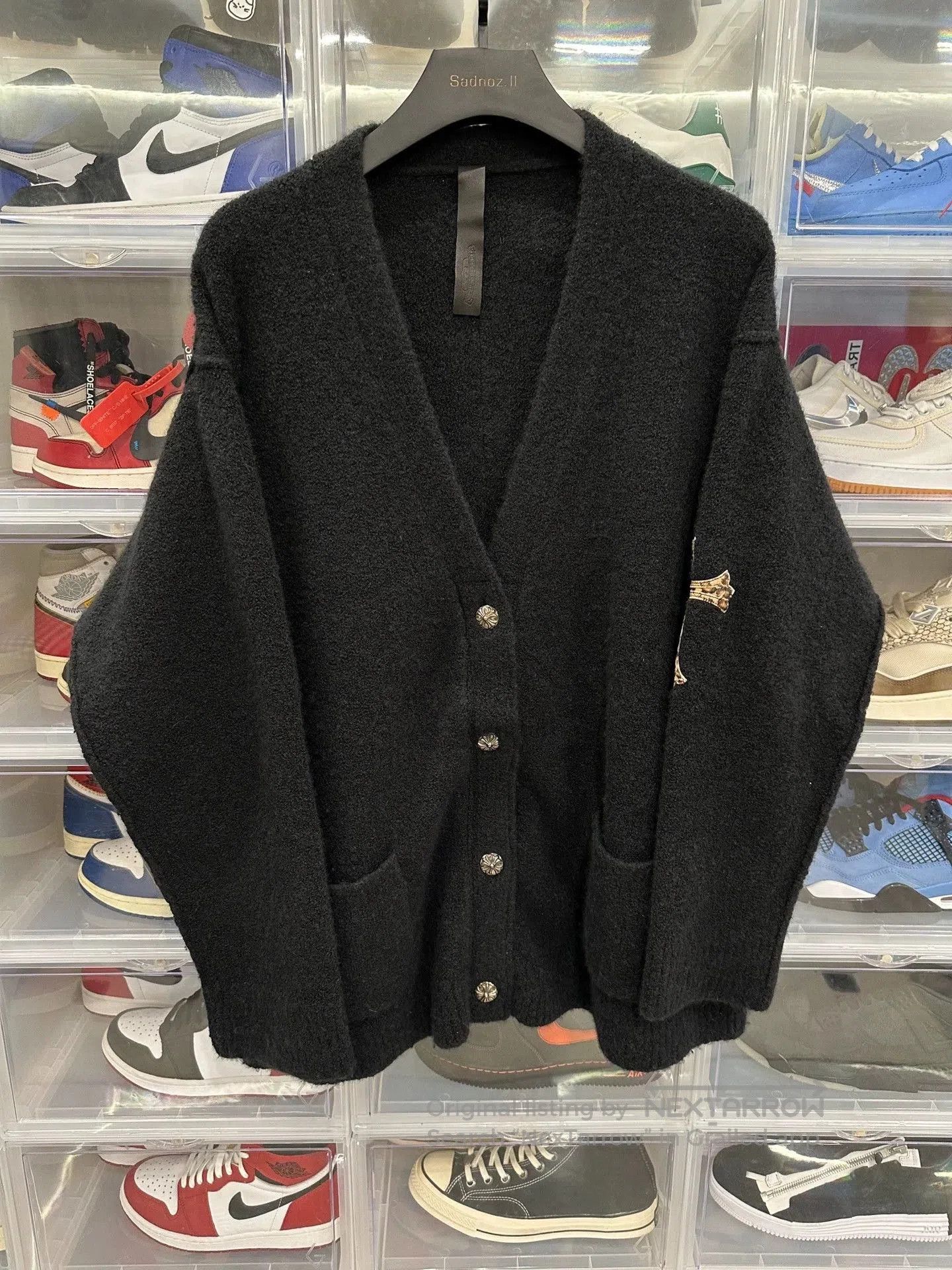 Chrome Hearts chrome hearts leopard print cardigan in cashmere. Size US L / EU 52-54 / 3 - 1 Thumbnail