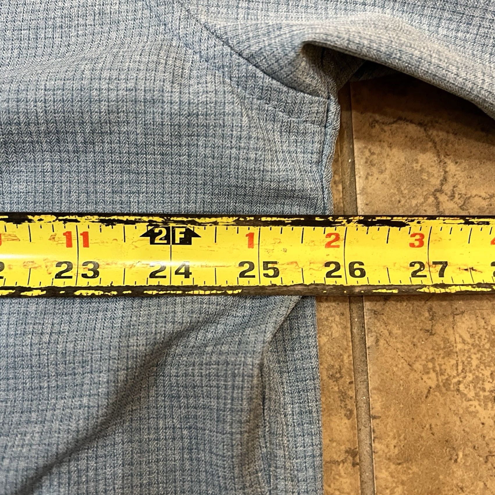 Vintage 01. Algo Mens 2XL Blue Performance UPF 40+ Long Sleeve Wicking Full Button Shirt Size US XXL / EU 58 / 5 - 5 Thumbnail