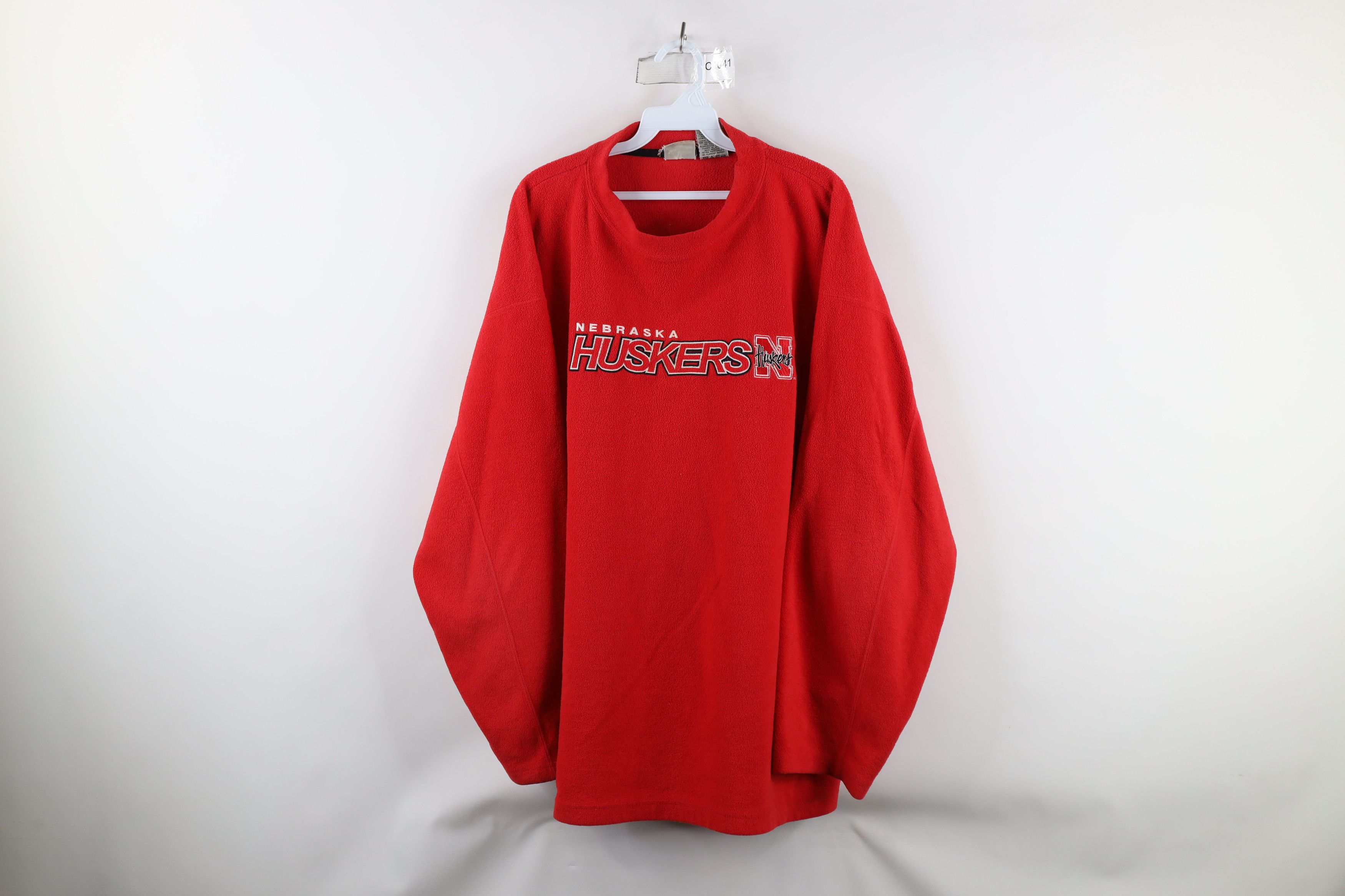 Vintage Vintage 90s Out University of Nebraska Fleece Sweatshirt Size US XXL / EU 58 / 5 - 1 Thumbnail
