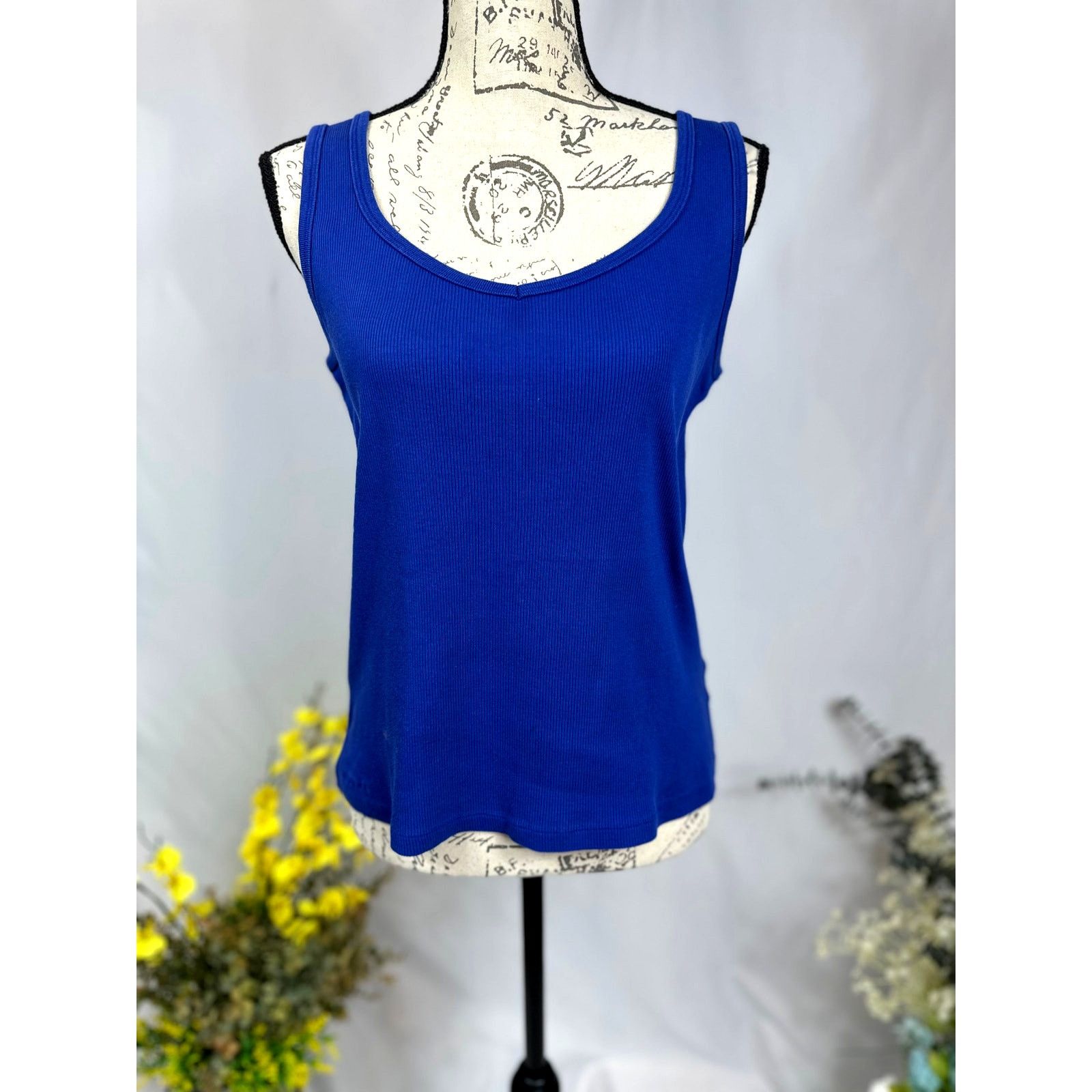 Ralph Lauren Ralph Lauren Women’s Sleeveless Knit Tank Top Blue M Size M / US 6-8 / IT 42-44 - 3 Thumbnail