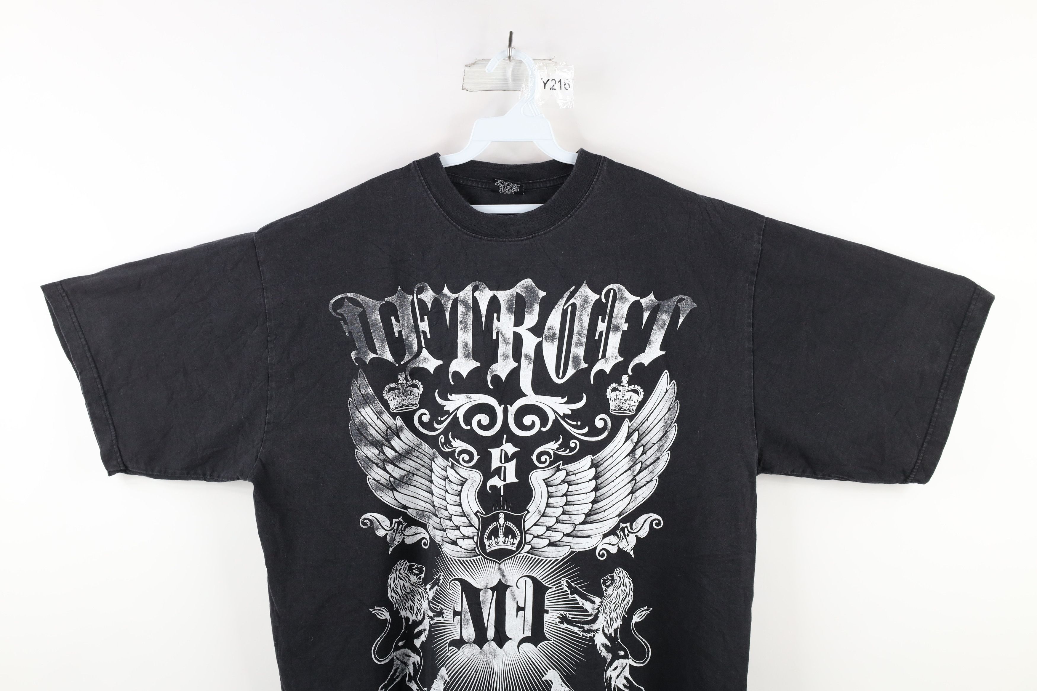 Vintage Vintage Streetwear Out Wings MMA Fighting Detroit T-Shirt Size US XXL / EU 58 / 5 - 2 Thumbnail