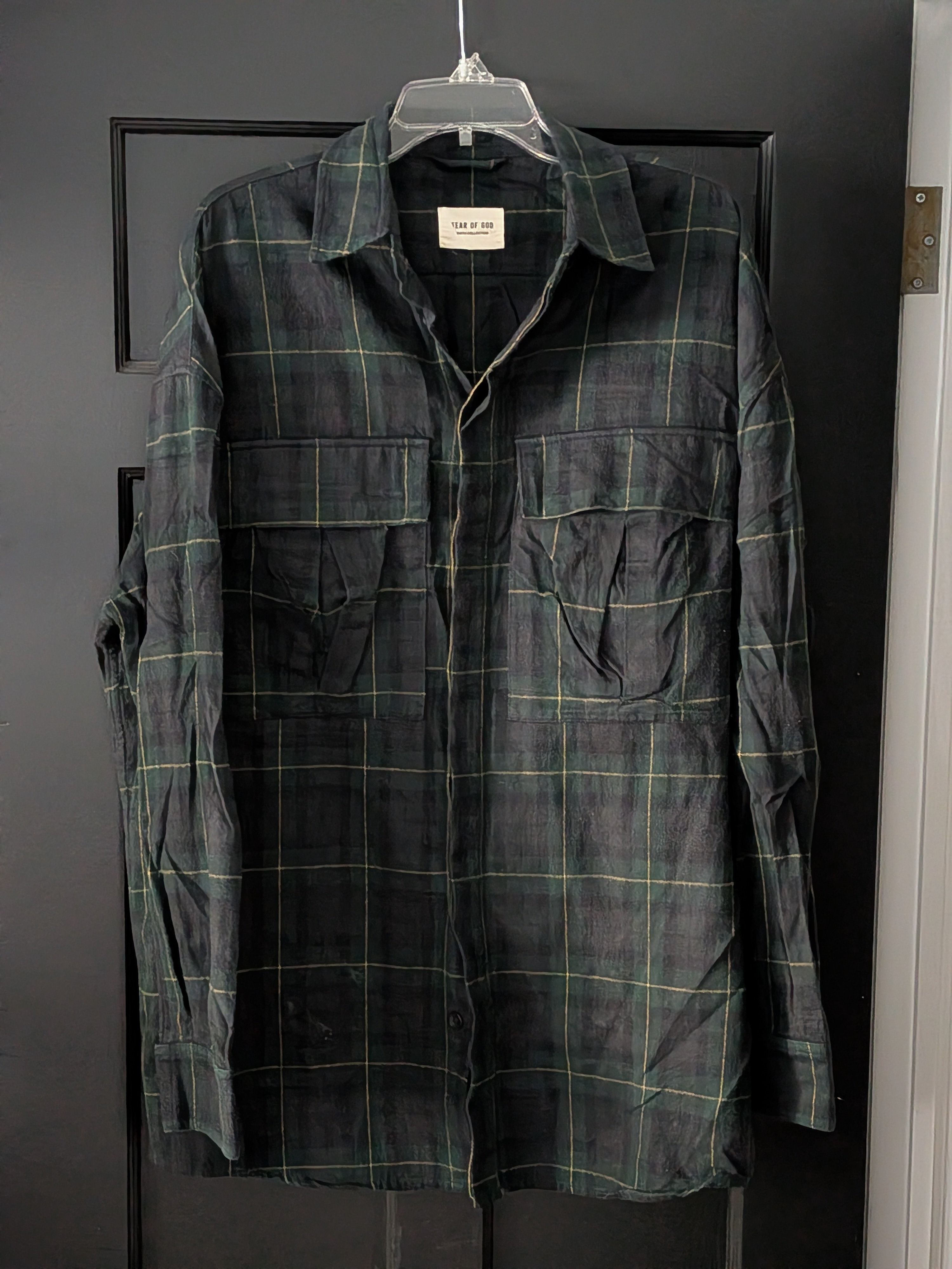 Fear of God 6th Collection Flannel Button Up Size US XL / EU 56 / 4 - 1 Thumbnail