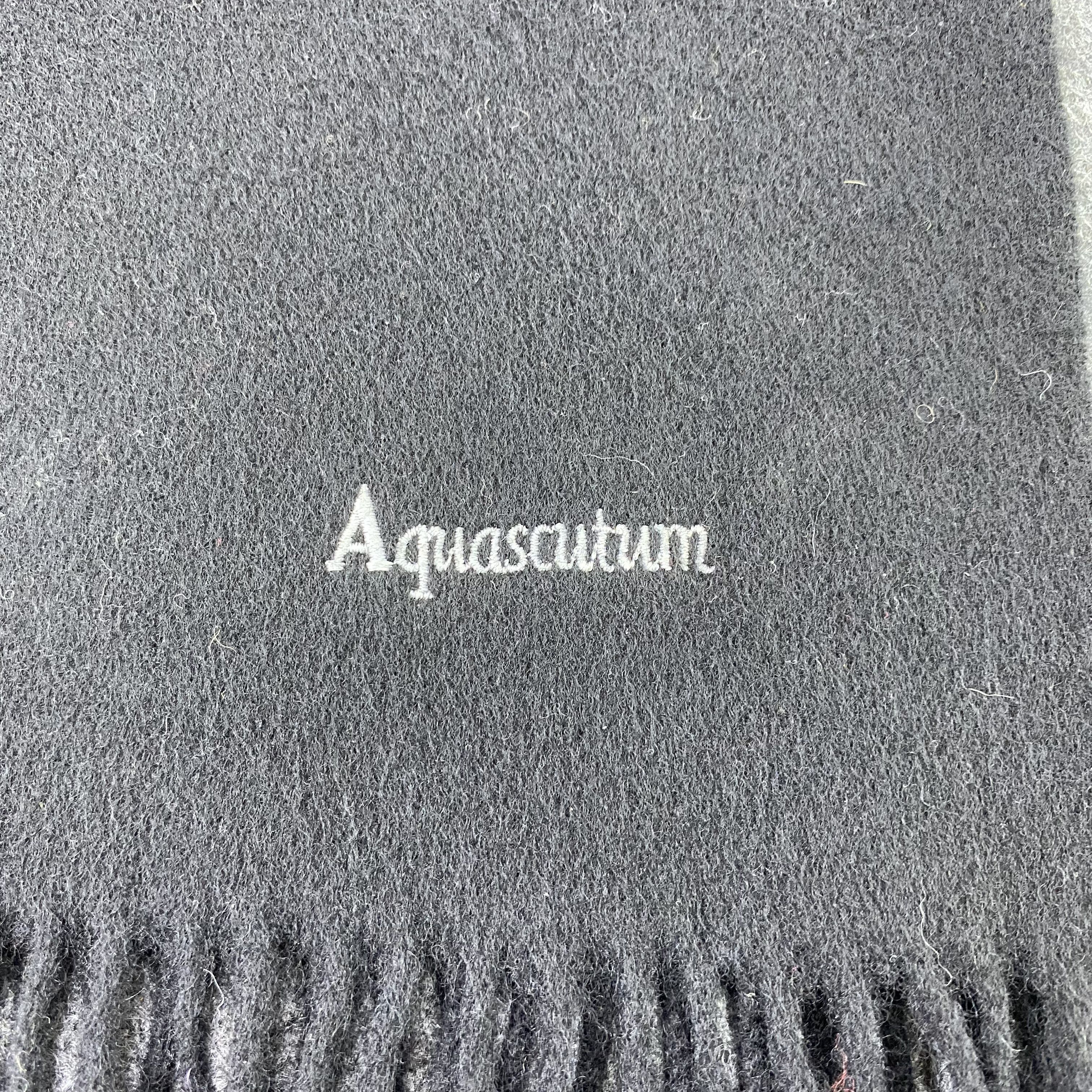 Aquascutum Aquascutum Plain Black Scarf / Muffler / Neckwear - T1192 Size ONE SIZE - 4 Thumbnail
