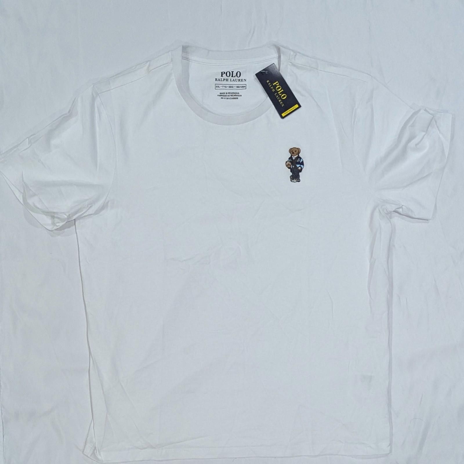 Polo Ralph Lauren Polo Ralph Lauren Performance T-shirt XXL White Polo Bear Size US XXL / EU 58 / 5 - 1 Thumbnail