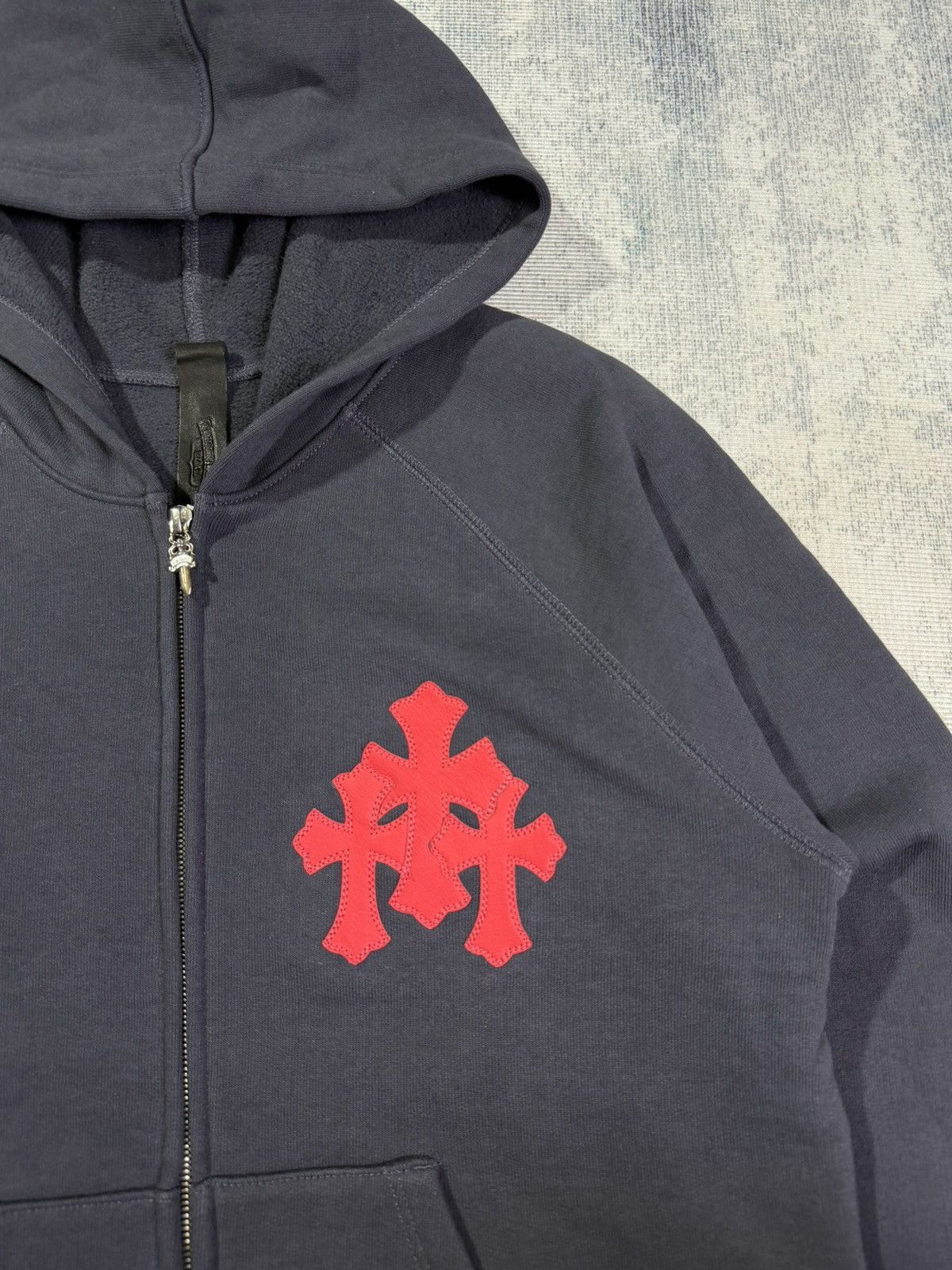 Chrome Hearts Chrome Hearts - Y Not Paper Jam Navy Red Cemetery Cross Size US S / EU 44-46 / 1 - 3 Thumbnail