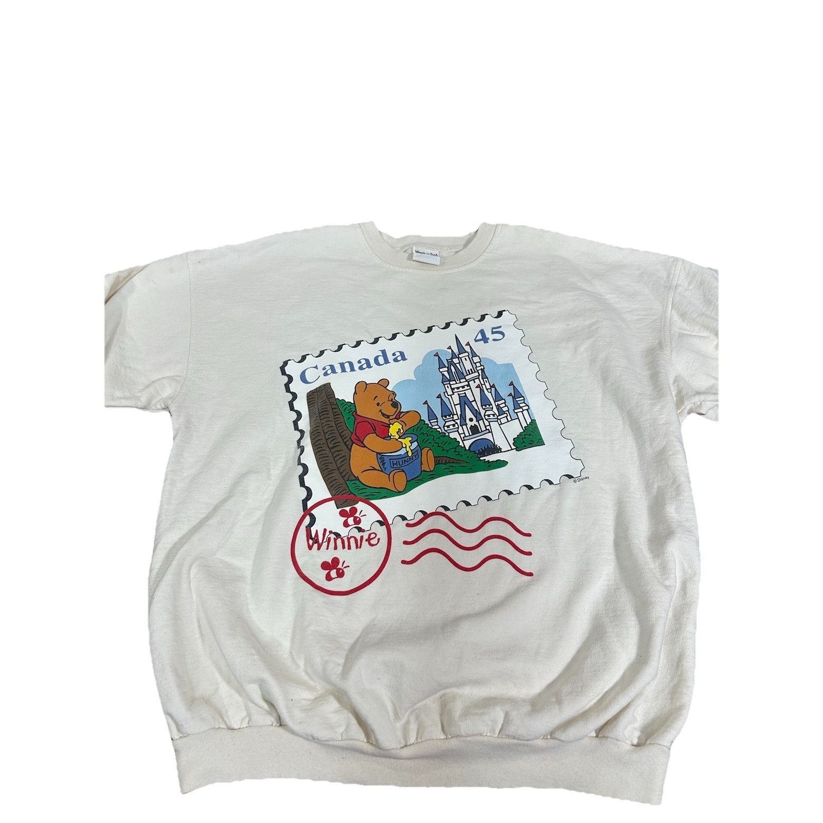 Disney Vintage Disney Winnie The Pooh Canada Themed Crewneck Sweate Size US L / EU 52-54 / 3 - 2 Thumbnail