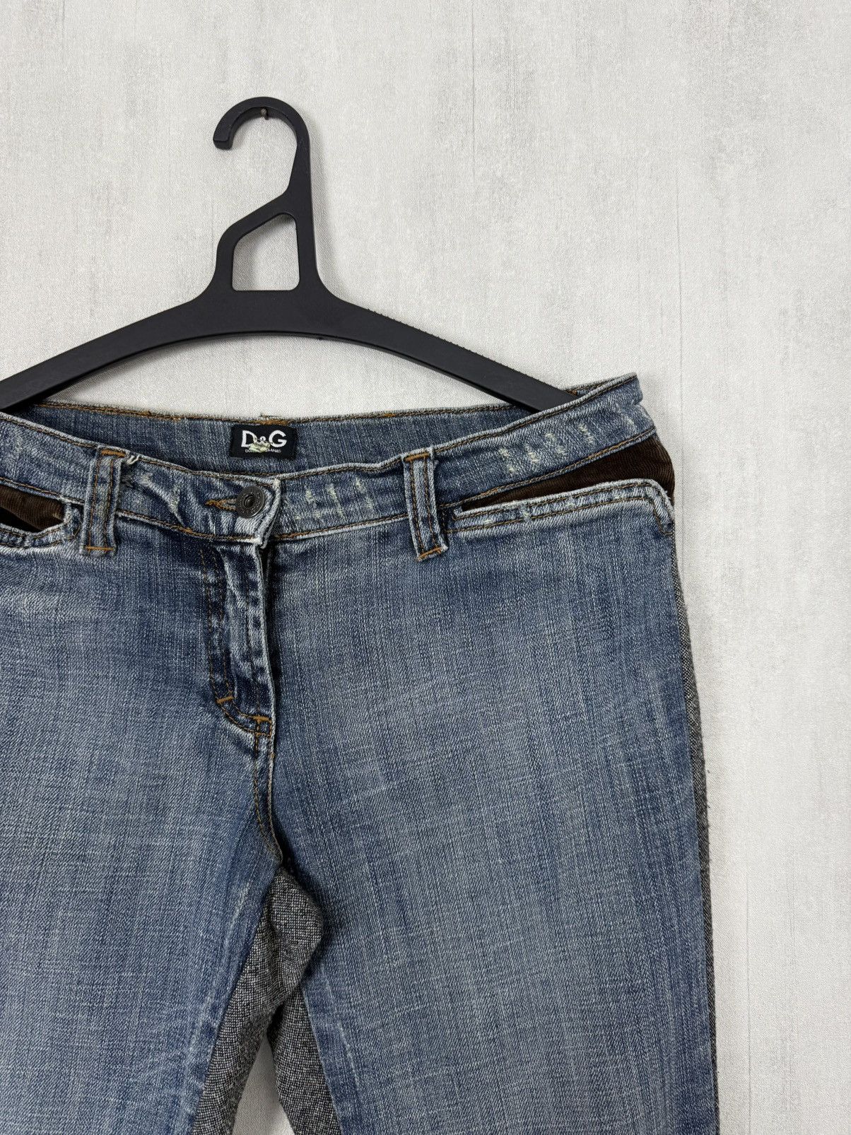 Dolce & Gabbana Dolce&Gabbana SS05 Women’s Archive Hybrid Wool/Denim Pants Size 33" - 9 Thumbnail