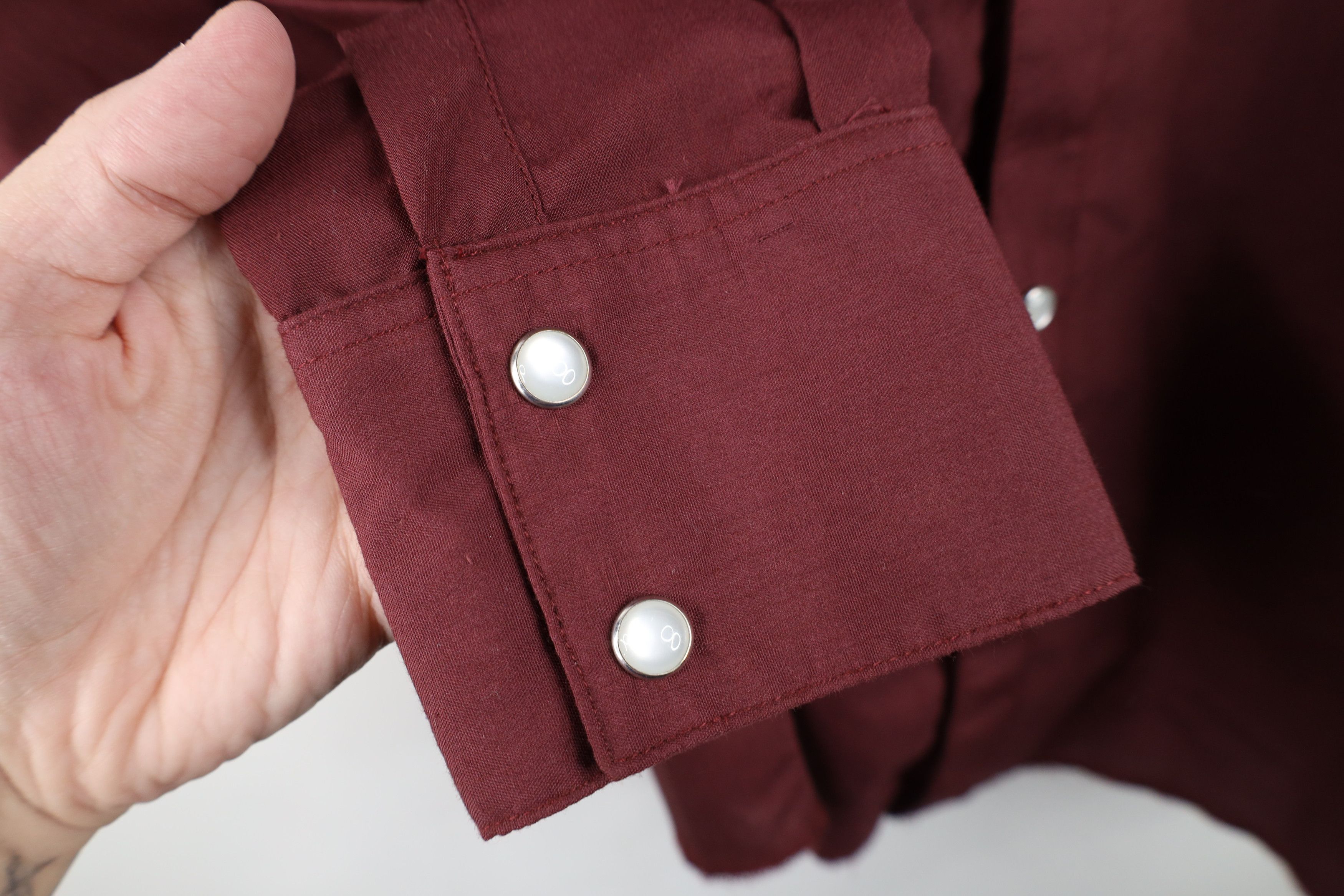 Vintage Vintage 90s Rockabilly Western Cowboy Snap Button Shirt Red Size US XXL / EU 58 / 5 - 8 Thumbnail