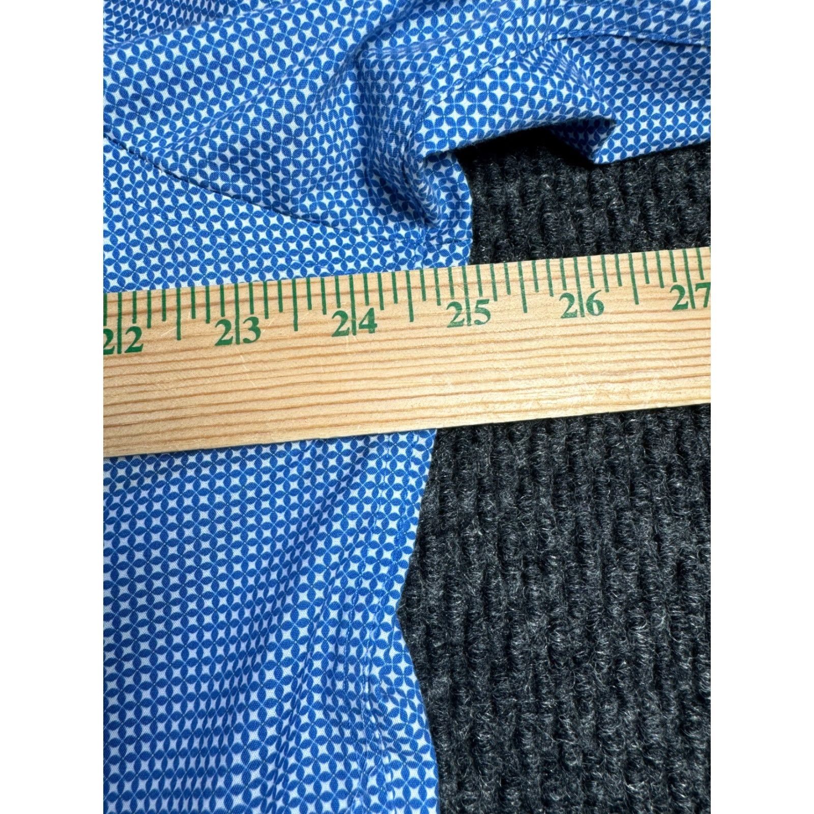Egara VINTAGE Egara Shirt Geometric Blue Long Sleeve Non Iron Button-Up Shirt XL Men Slim fit Size US XL / EU 56 / 4 - 4 Thumbnail