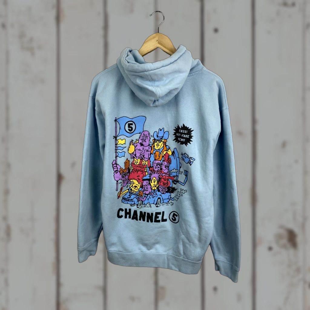 Vintage Nike All Gas No Brakes Channel 5 Independent Hoodie Retro Blue L Mens Regular Pullover Sweatshirt Size US L / EU 52-54 / 3 - 1 Thumbnail