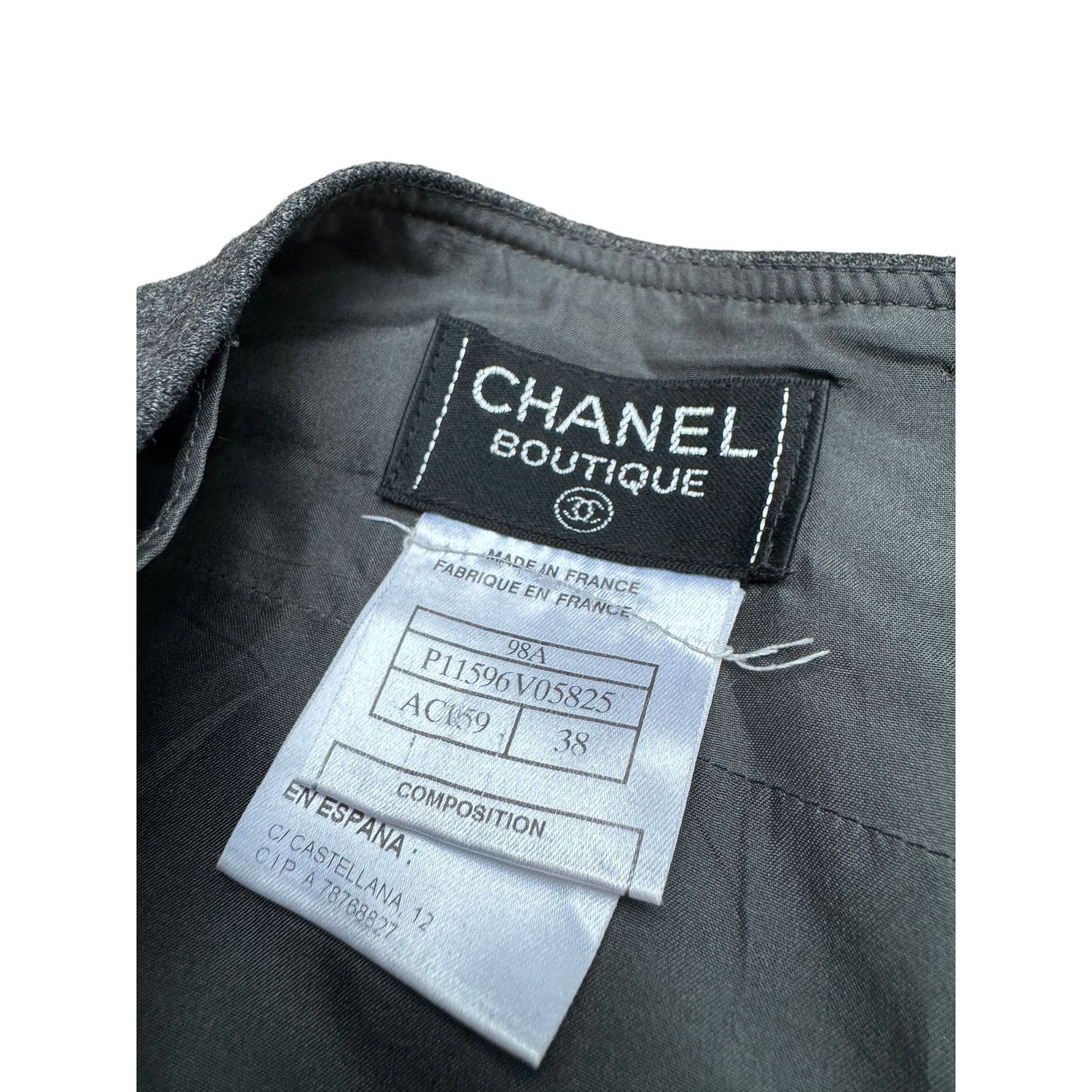Autumn 1998 High Waist Grey Skirt