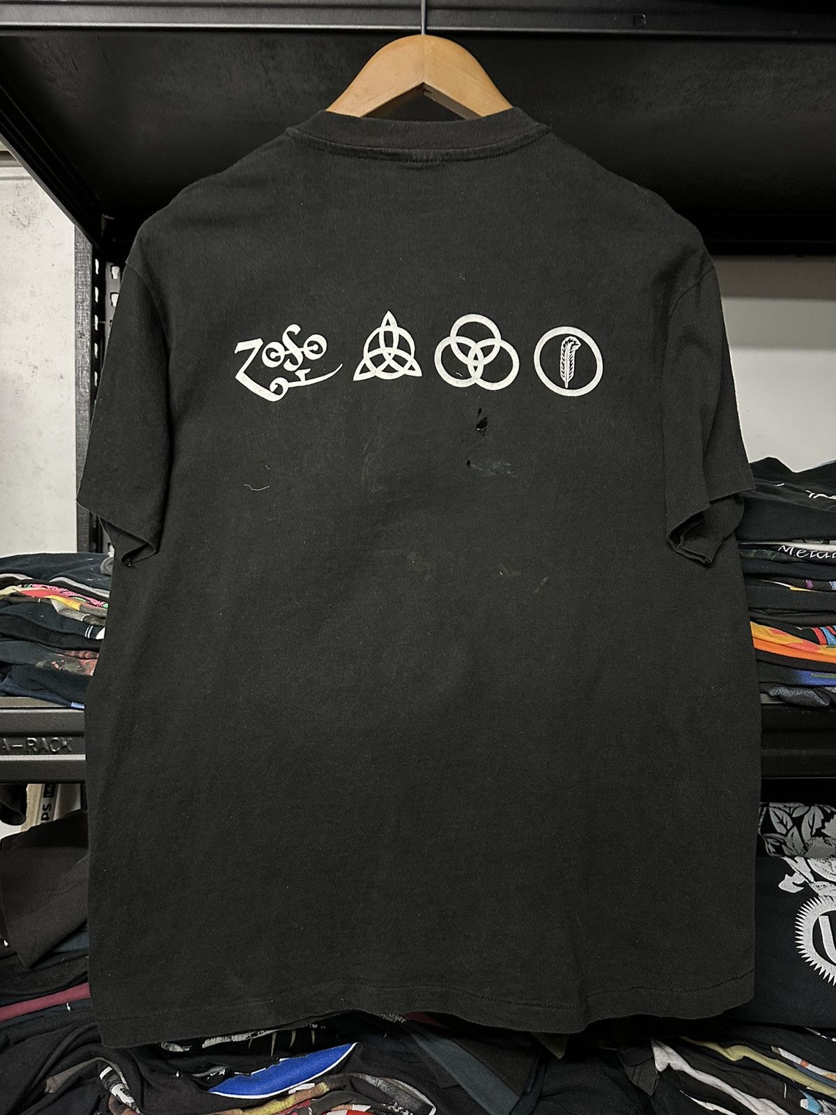 Band Tees × Vintage Vintage 90s Led Zeppelin Promo Faded Tee Size US L / EU 52-54 / 3 - 8 Thumbnail