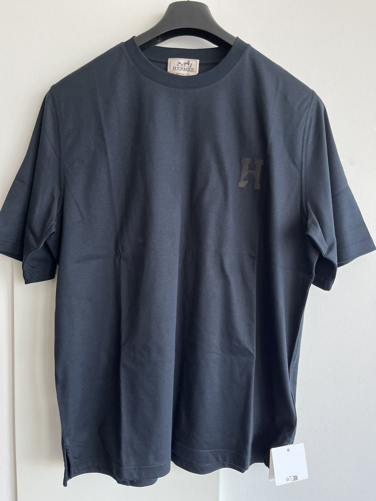 Hermes 2025 Runway Hermes H Leather Logo Tee T-shirt Size US XL / EU 56 / 4 - 15 Thumbnail